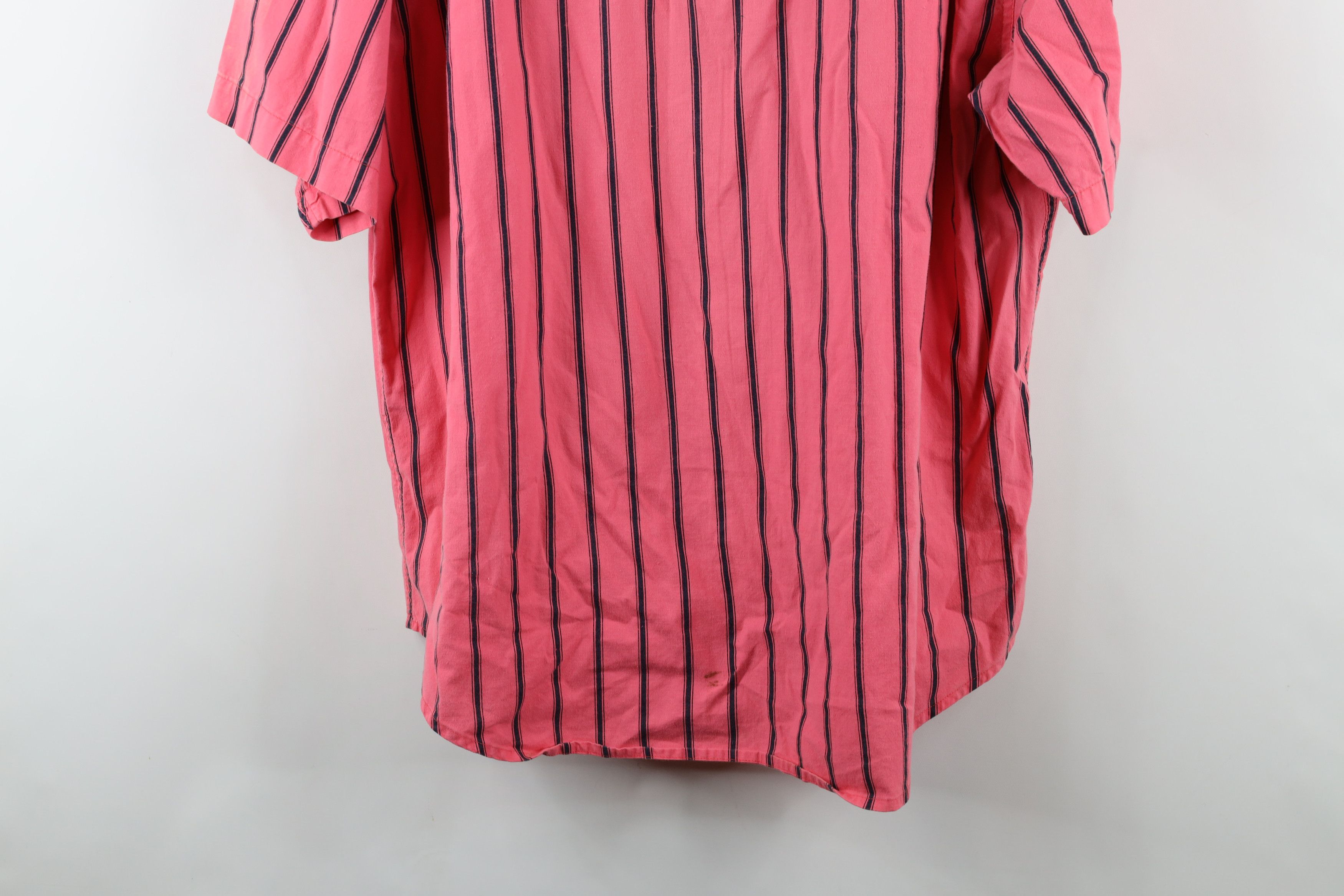 Vintage Vintage 90s Streetwear Striped Big Pocket Button Down Shirt Size US L / EU 52-54 / 3 - 13 Thumbnail