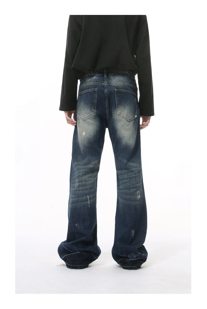 Japanese Brand × Jean American street style irregular tie-dyed flared loose jeans Size US 32 / EU 48 - 6 Thumbnail