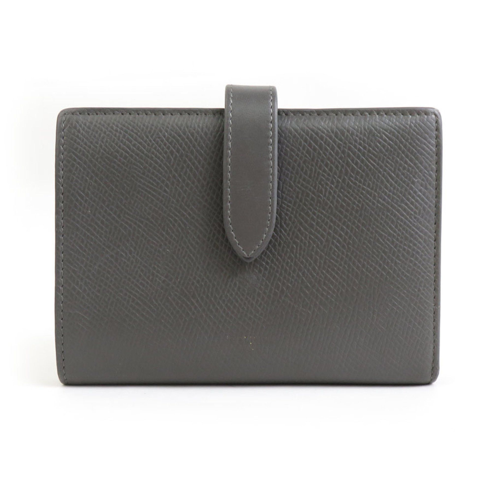 Celine CELINE Bi-fold wallet Medium strap Leather Grey Women's h30542 Size ONE SIZE - 1 Thumbnail
