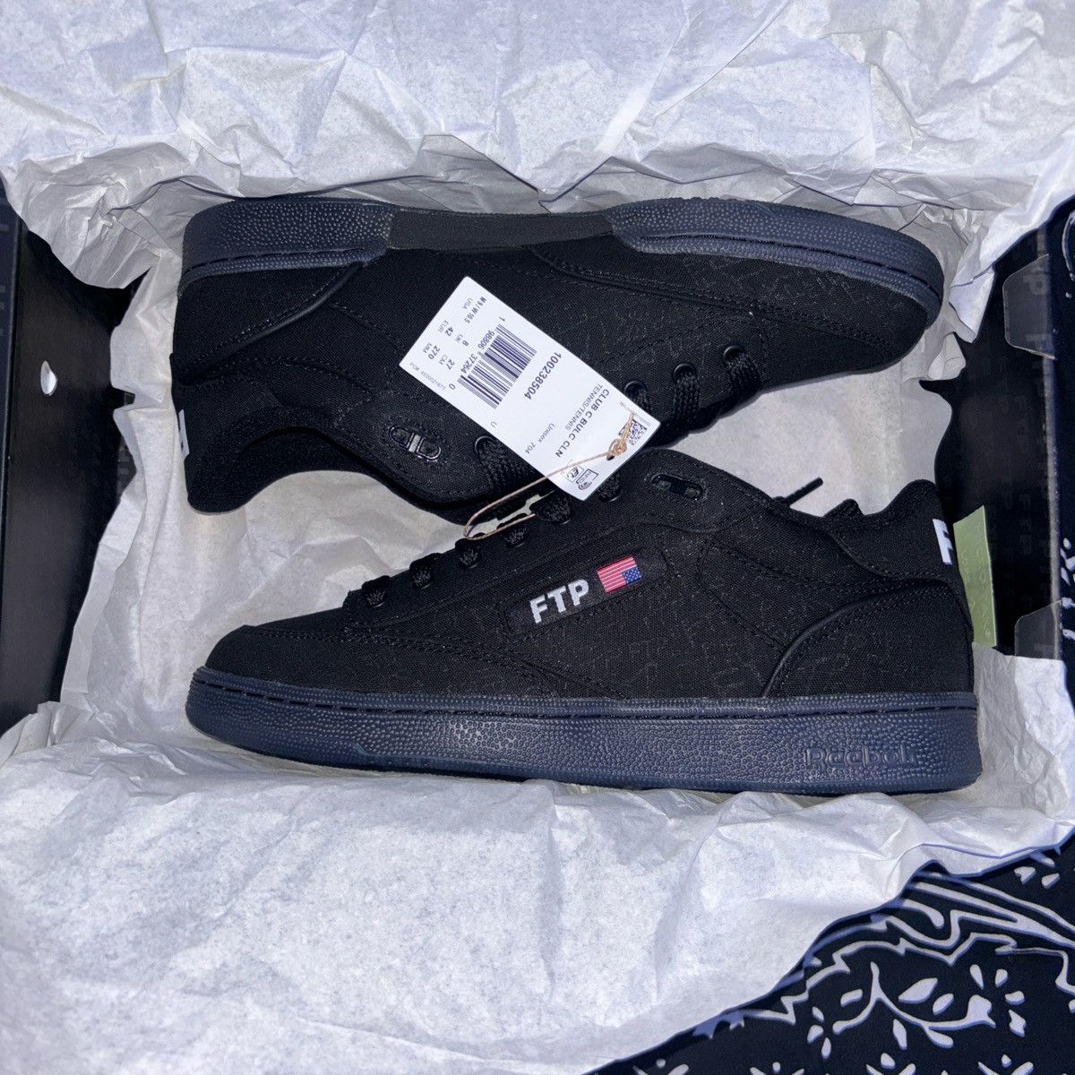 Fuck The Population × G59 Records Reebok x FTP Club C Bulc CLN Shoes ...