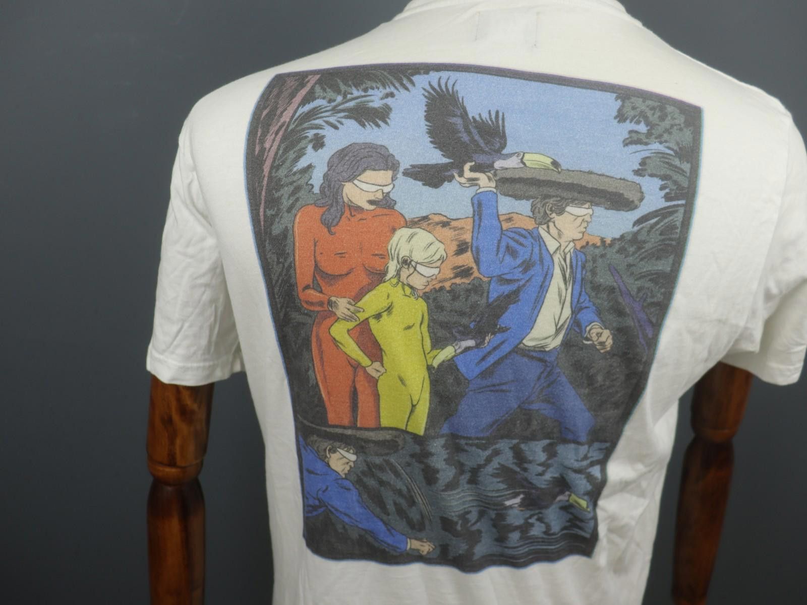 Edwin EDWIN White 100% Cotton Crew Neck Pullover Tee Shirt Size M Size US M / EU 48-50 / 2 - 10 Thumbnail