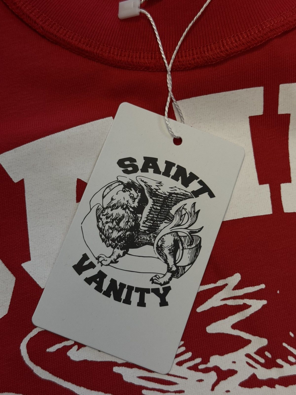 Saint Vanity Saint Vanity Red White Tee Shirt Size Large (NEW) Size US L / EU 52-54 / 3 - 5 Thumbnail