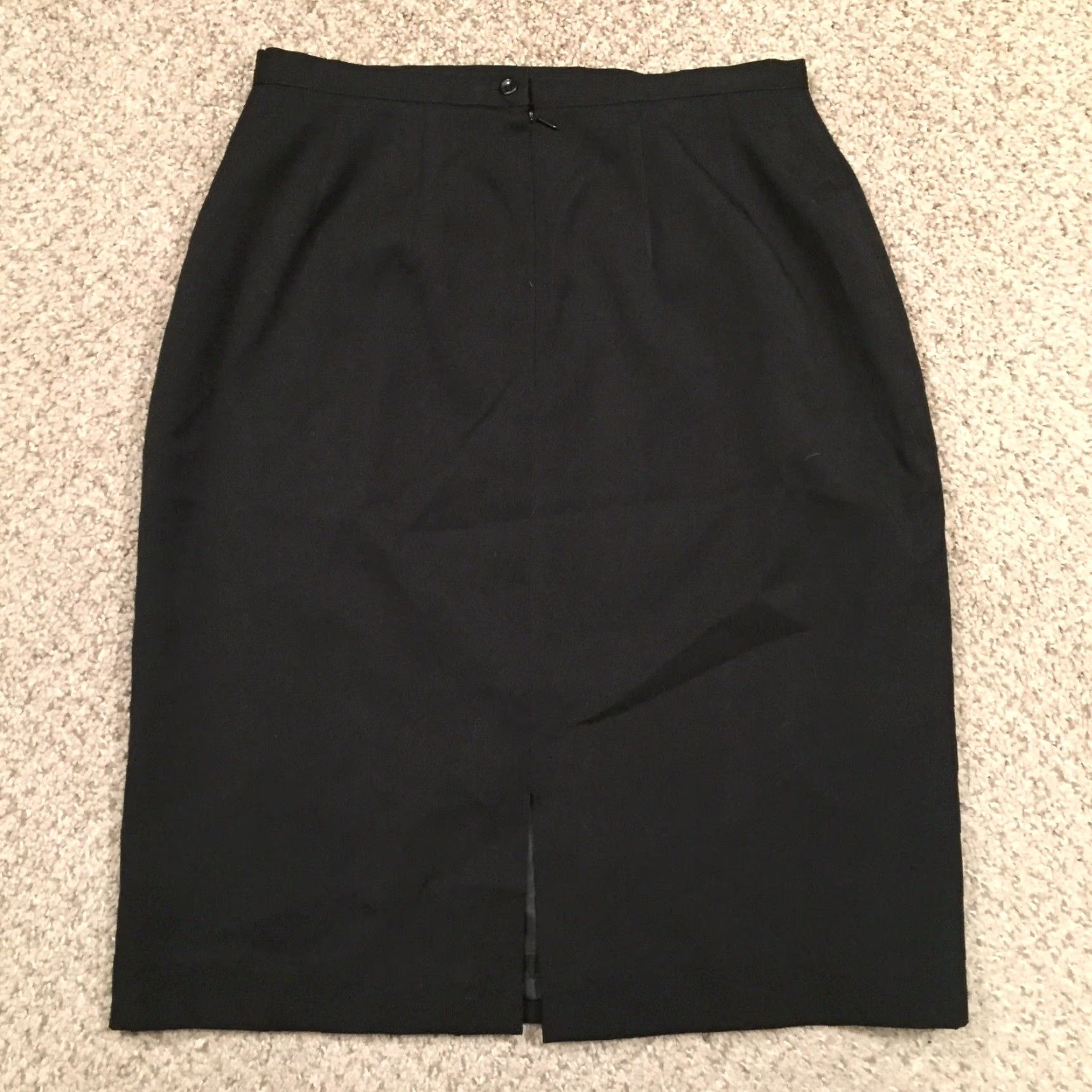 Worthington Worthington Skirt Women's Knee Length Black Embroidered Lined Slit Size 10 Regular Pencil - Dry Clean Only Size 32" / US 10 / IT 46 - 6 Thumbnail