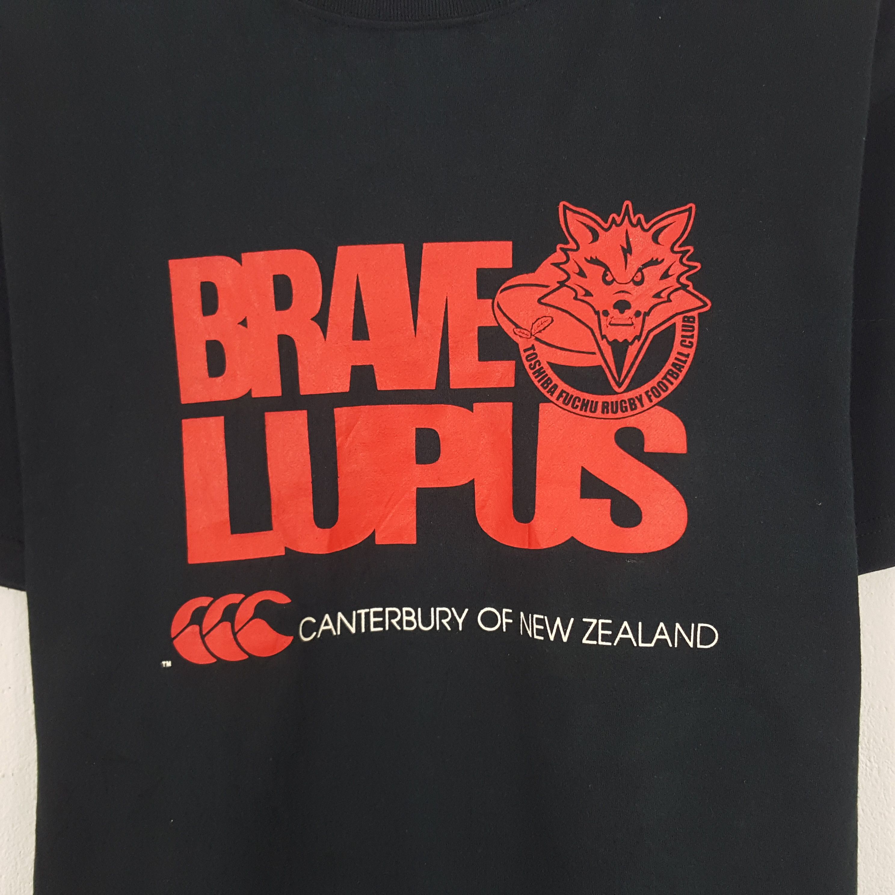 Canterbury of New Zealand × Vintage Vintage Canterbury Brave Lupus Tshirt Size US M / EU 48-50 / 2 - 2 Thumbnail