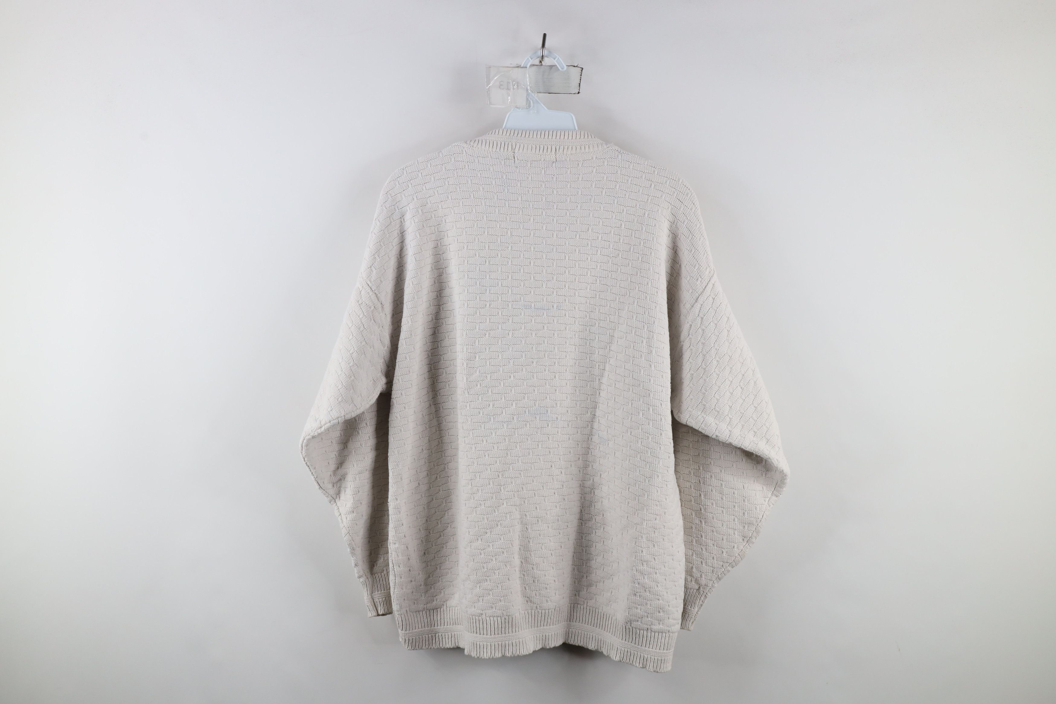 Vintage Vintage 90s Streetwear Hand Framed Cotton Knit Sweater USA Size M / US 6-8 / IT 42-44 - 11 Thumbnail