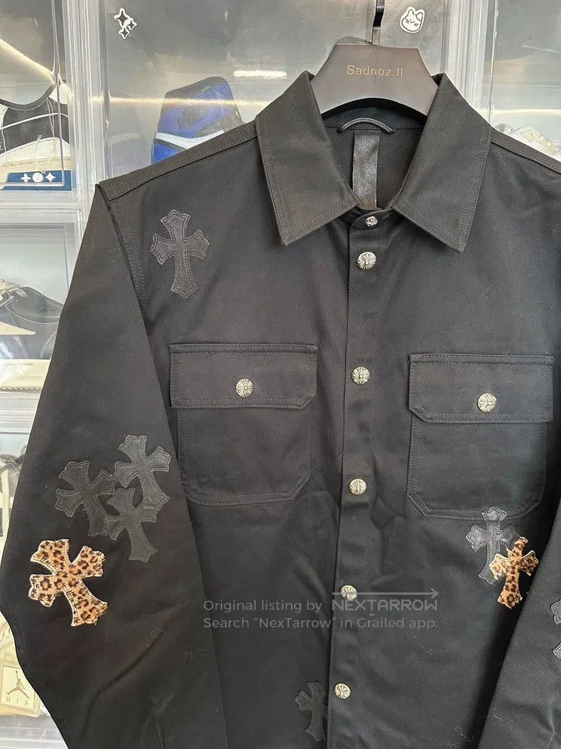 Chrome Hearts CHROME HEARTS Size L Panther cross leather black Workdog sh Size US L / EU 52-54 / 3 - 2 Thumbnail