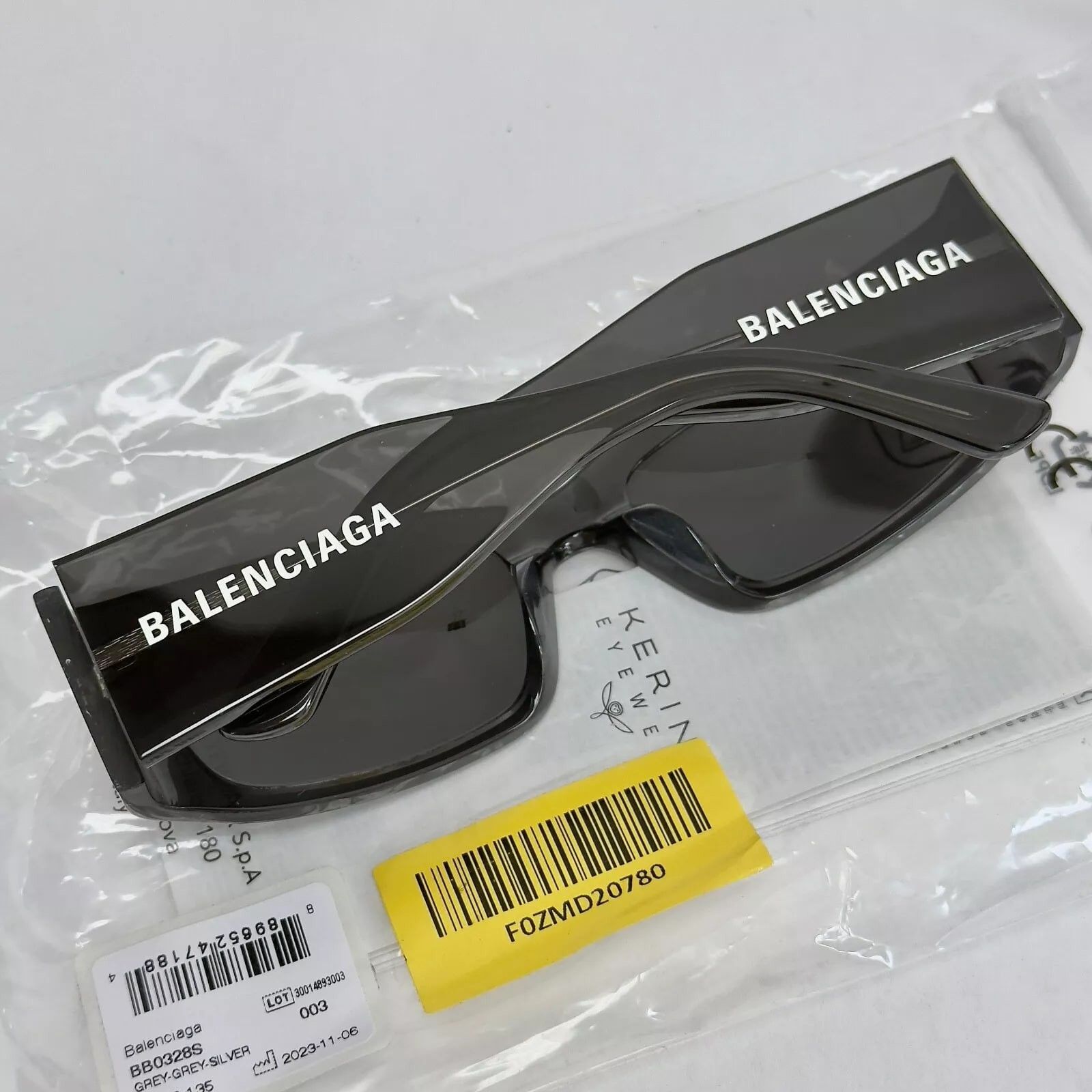 Balenciaga BALENCIAGA PANTHER 0328 Gray Silver Sunglass BB0328S 003 Size ONE SIZE - 6 Thumbnail