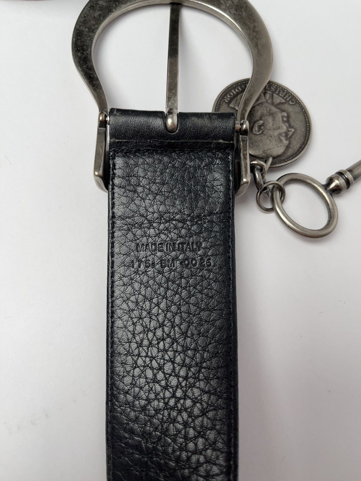Dior Sold out Dior gaucho leather black leather belt Size ONE SIZE - 4 Thumbnail