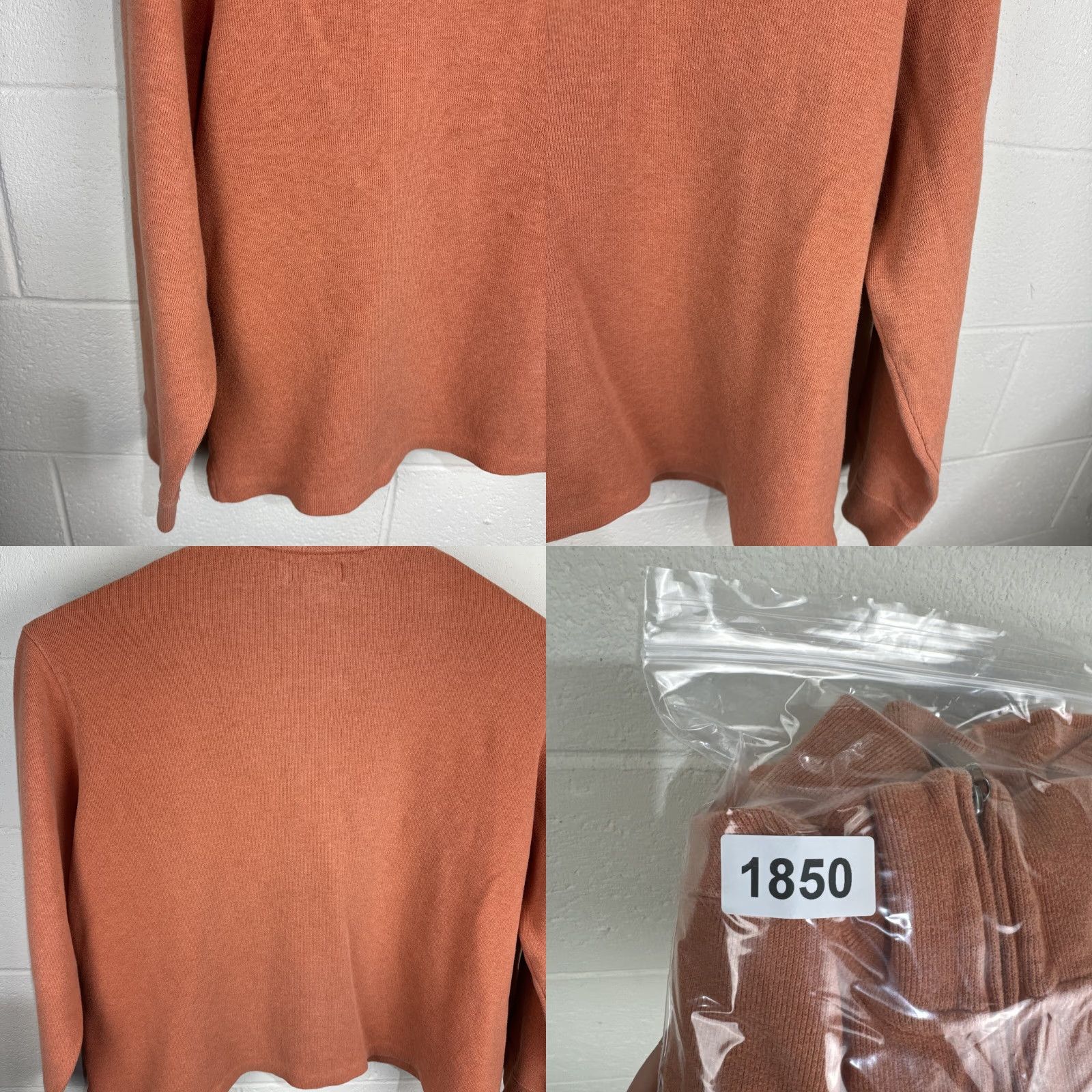 Polo Ralph Lauren Polo Ralph Lauren Sweater Men's 2XL Orange 1/4 Zip Knit Pony Logo Cotton Mock Neck Pullover Size US XXL / EU 58 / 5 - 10 Thumbnail