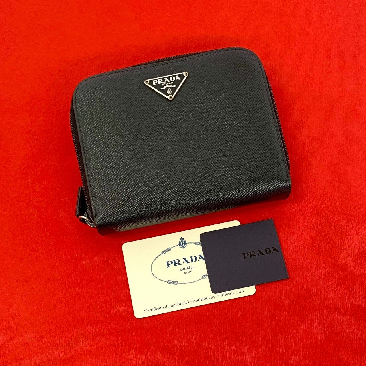 Prada Prada Prada Leather Bifold Wallet Leather Short Wallet DUTY FREE for USA Size ONE SIZE - 1 Thumbnail