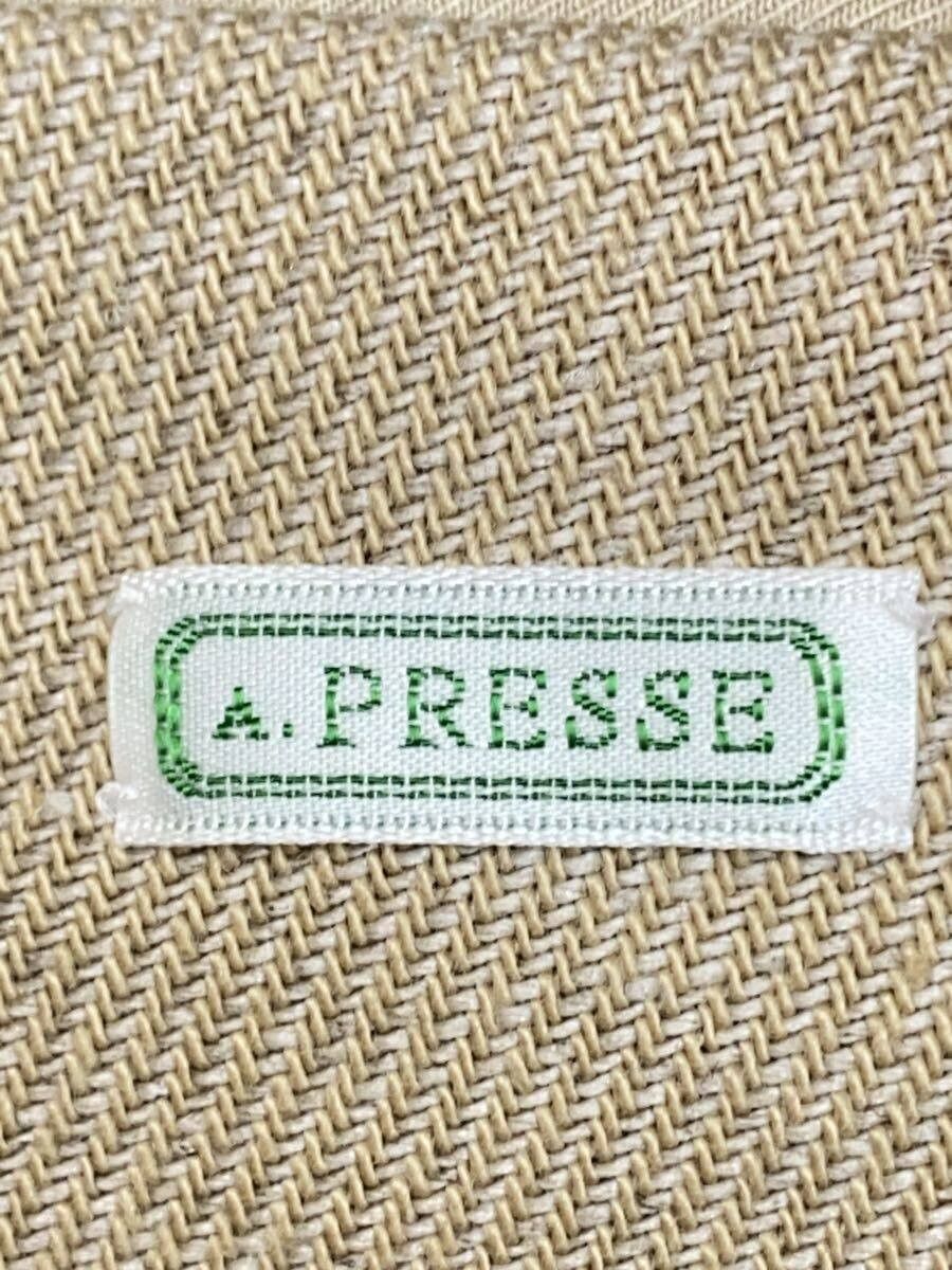 A.PRESSE Beige Linen Half Coat Size US M / EU 48-50 / 2 - 3 Thumbnail