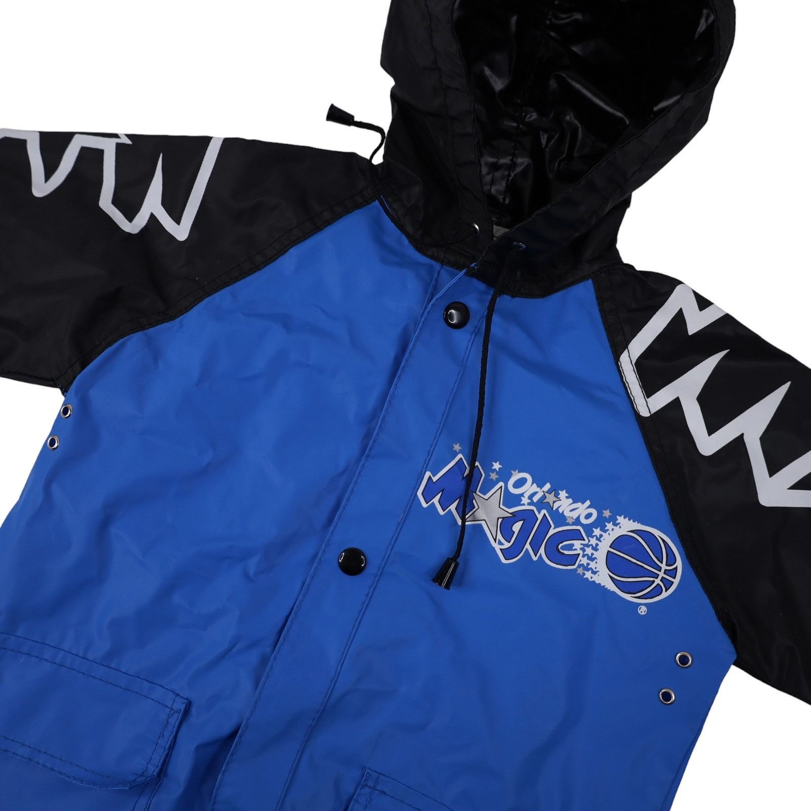 NBA × Vintage Vintage Orland Magic Basketball PVC Rain Jacket Size US XXS / EU 40 - 3 Thumbnail