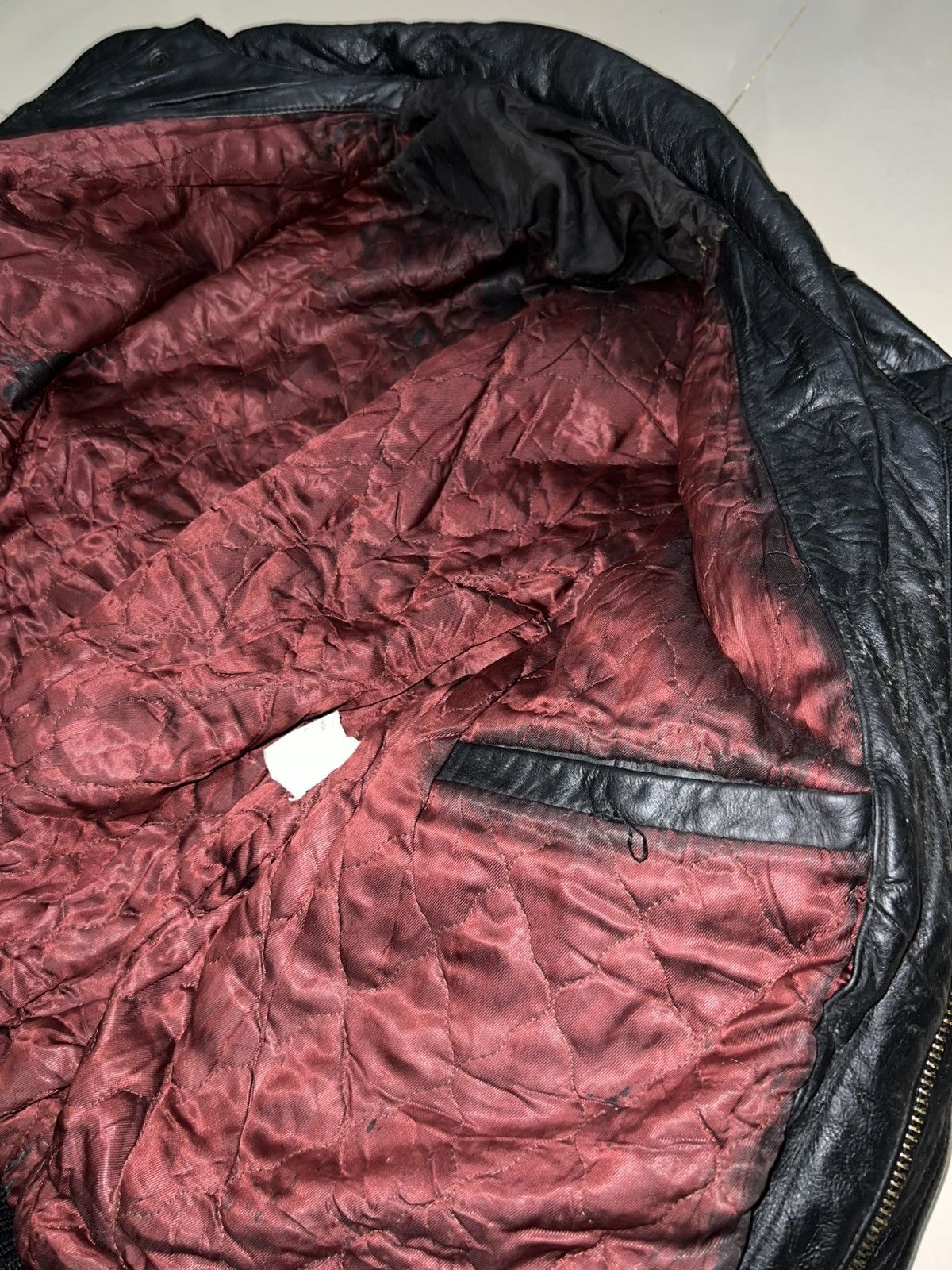 Genuine Leather 80s Vera Pelle & Fiochhi Italy Flight Leather Jacket Type A2 Size US XL / EU 56 / 4 - 4 Thumbnail