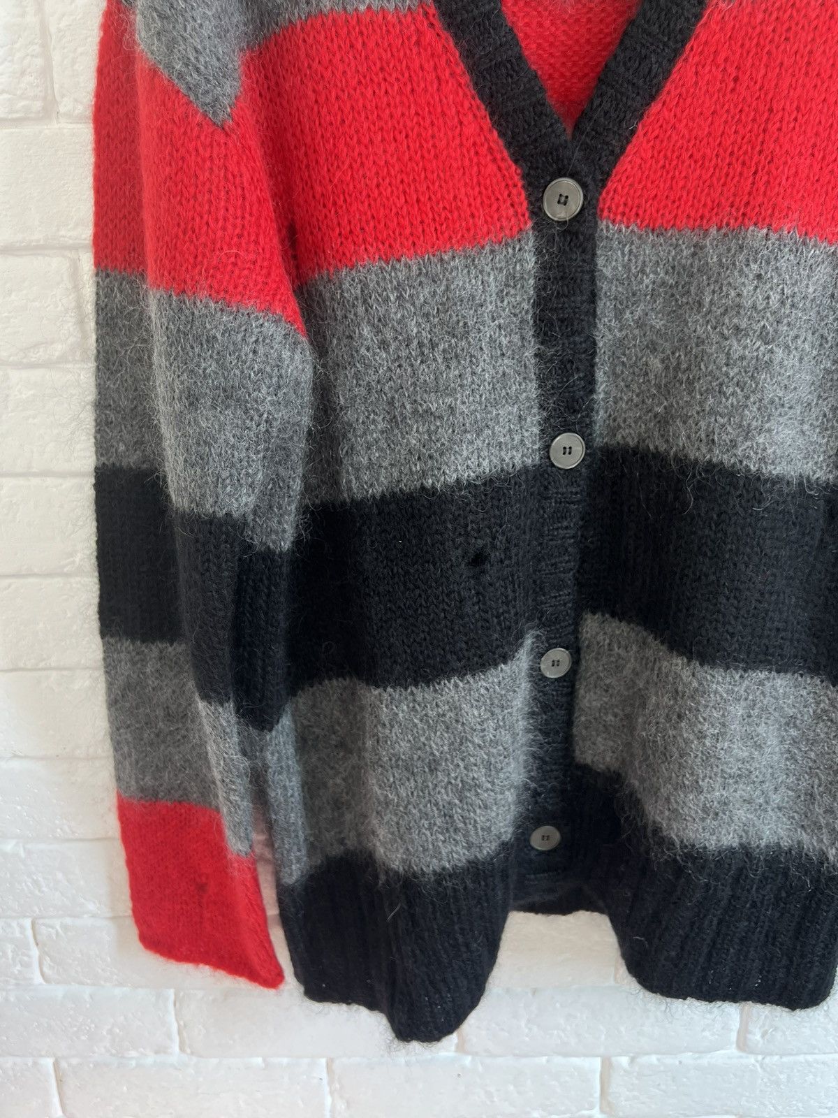 Miu Miu Miu Miu Mohair Distressed cardigan grunge Kurt Cobain Size US M / EU 48-50 / 2 - 3 Thumbnail