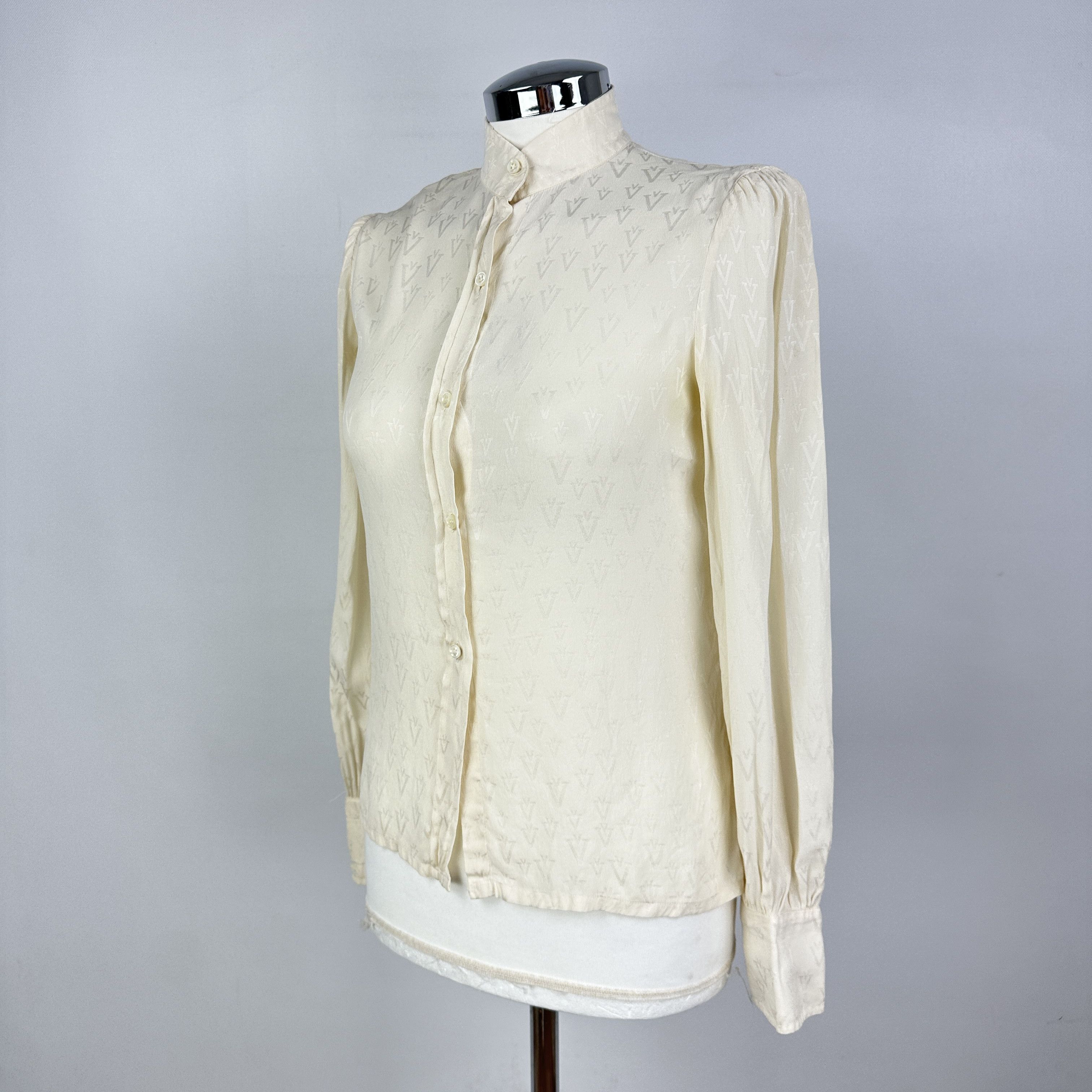 Valentino Camicia Valentino Boutique Seta Monogram – 10 UK Size M / US 6-8 / IT 42-44 - 2 Thumbnail