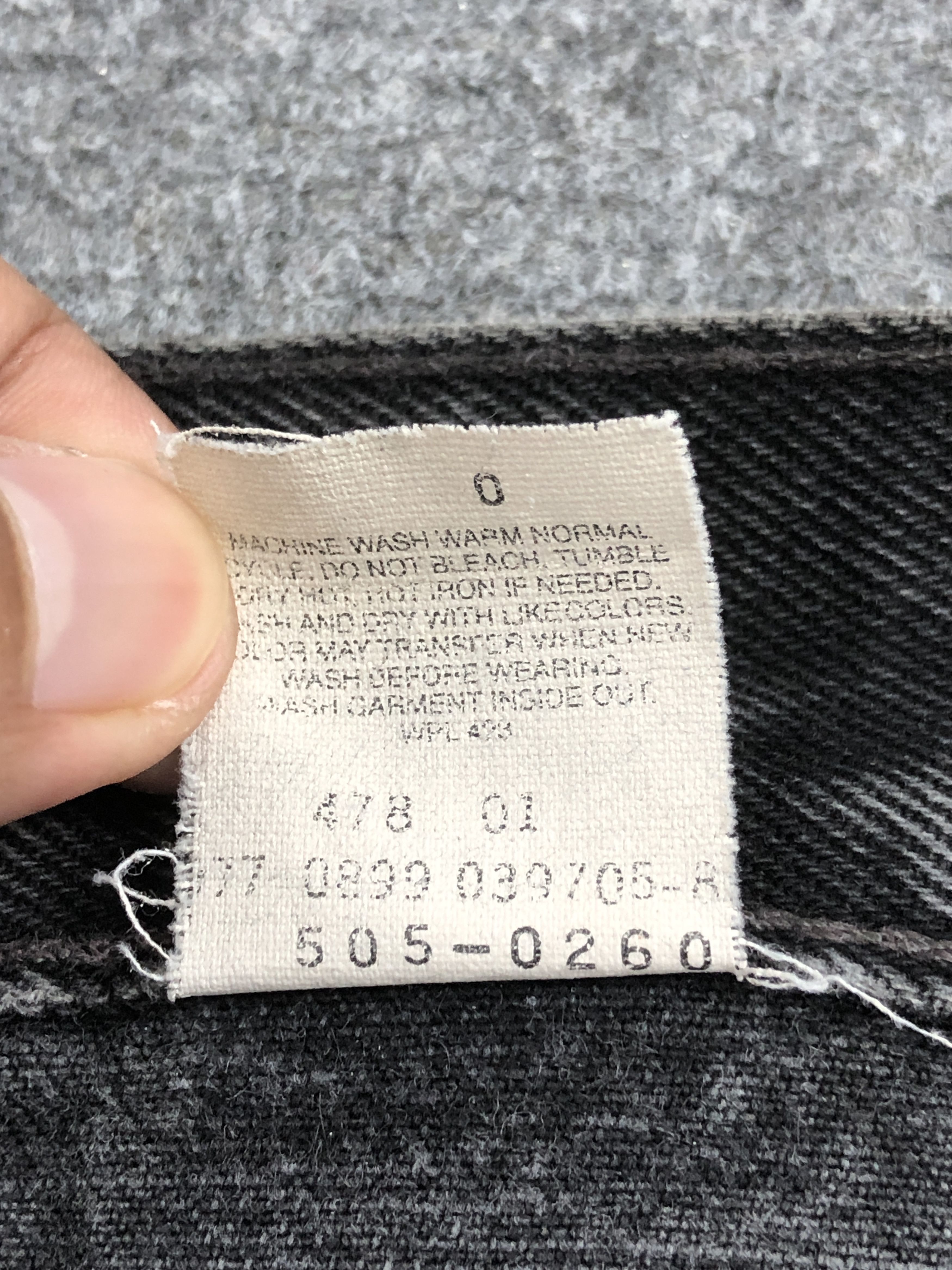 Levi's Vintage 90s Levis 505 Black Regular Fit Jeans DP2457 Size US 29 - 8 Thumbnail