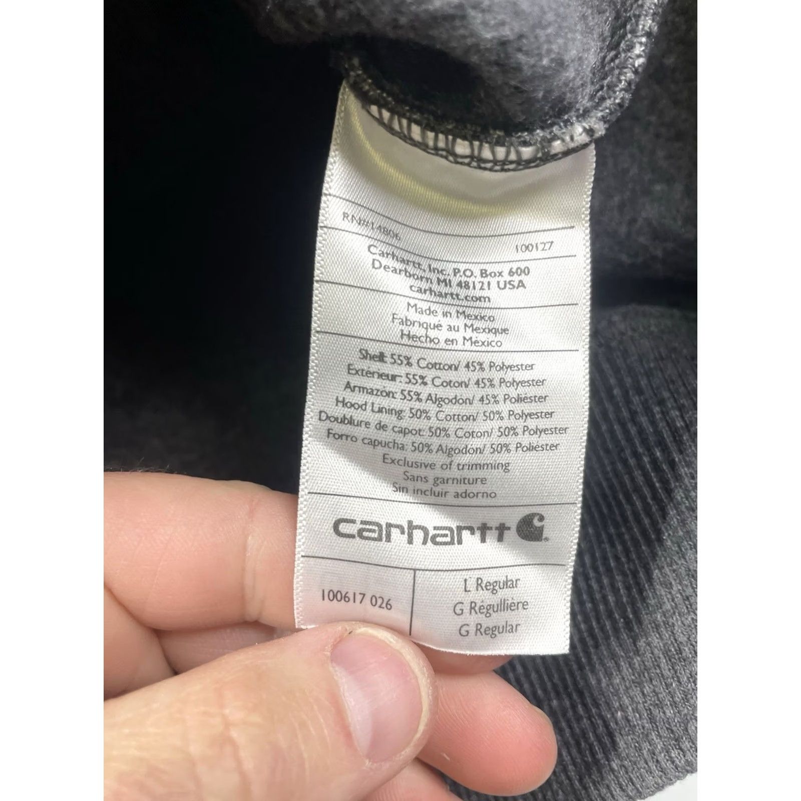 Carhartt Carhartt Sweatshirt 100617 Rain Defender Heavyweight Quarter-Zip Hoodie Large L Gray Men Outdoors 1/4 Zip Pullover Jacket Style Size US L / EU 52-54 / 3 - 4 Thumbnail