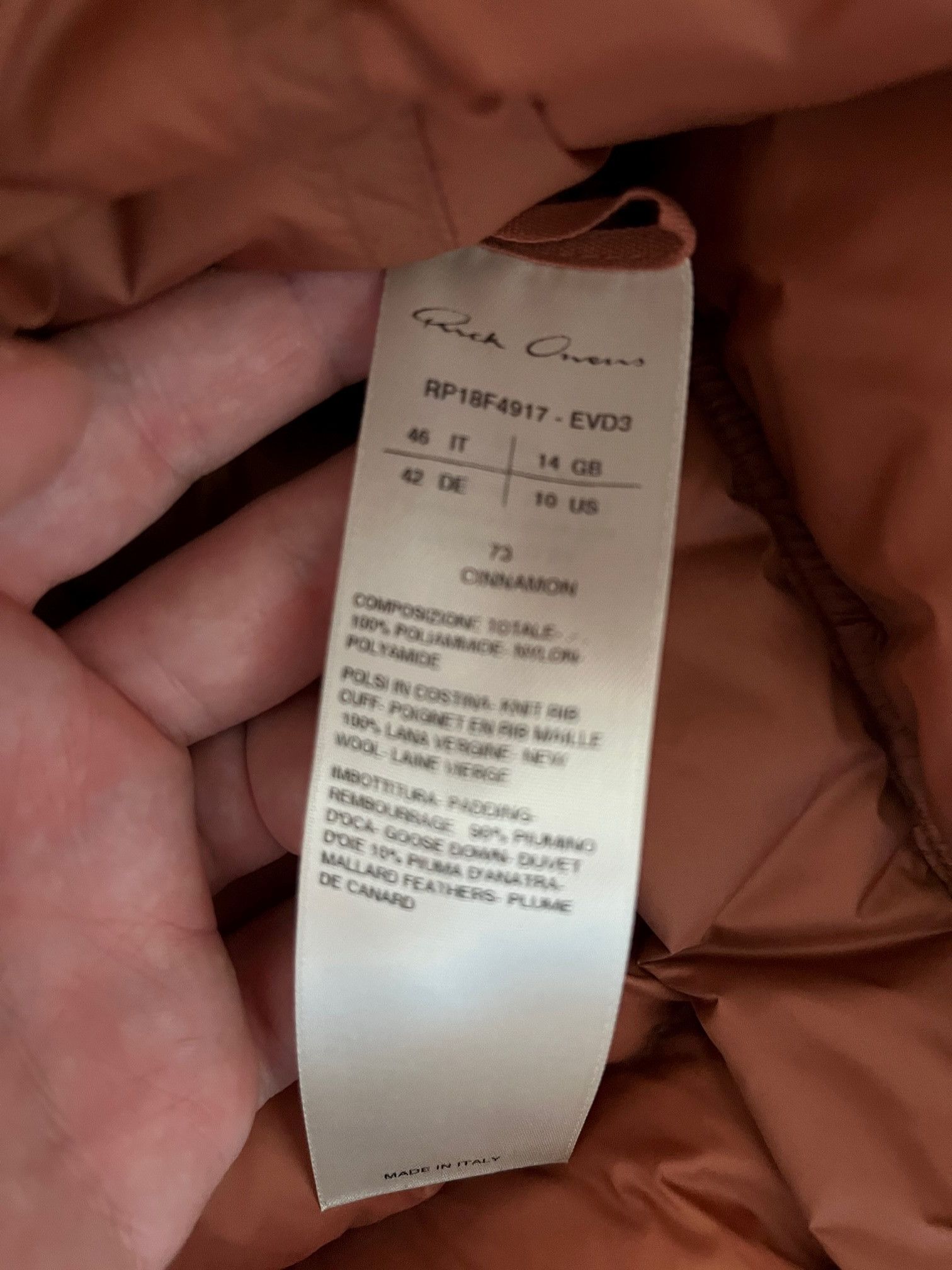 Rick Owens Cropped Puffer Size XL / US 12-14 / IT 48-50 - 4 Thumbnail