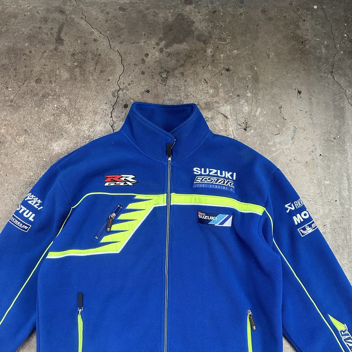 NASCAR Vintage Suzuki Racing Team Japanese Speed Fleece Jacket Size US XL / EU 56 / 4 - 5 Thumbnail