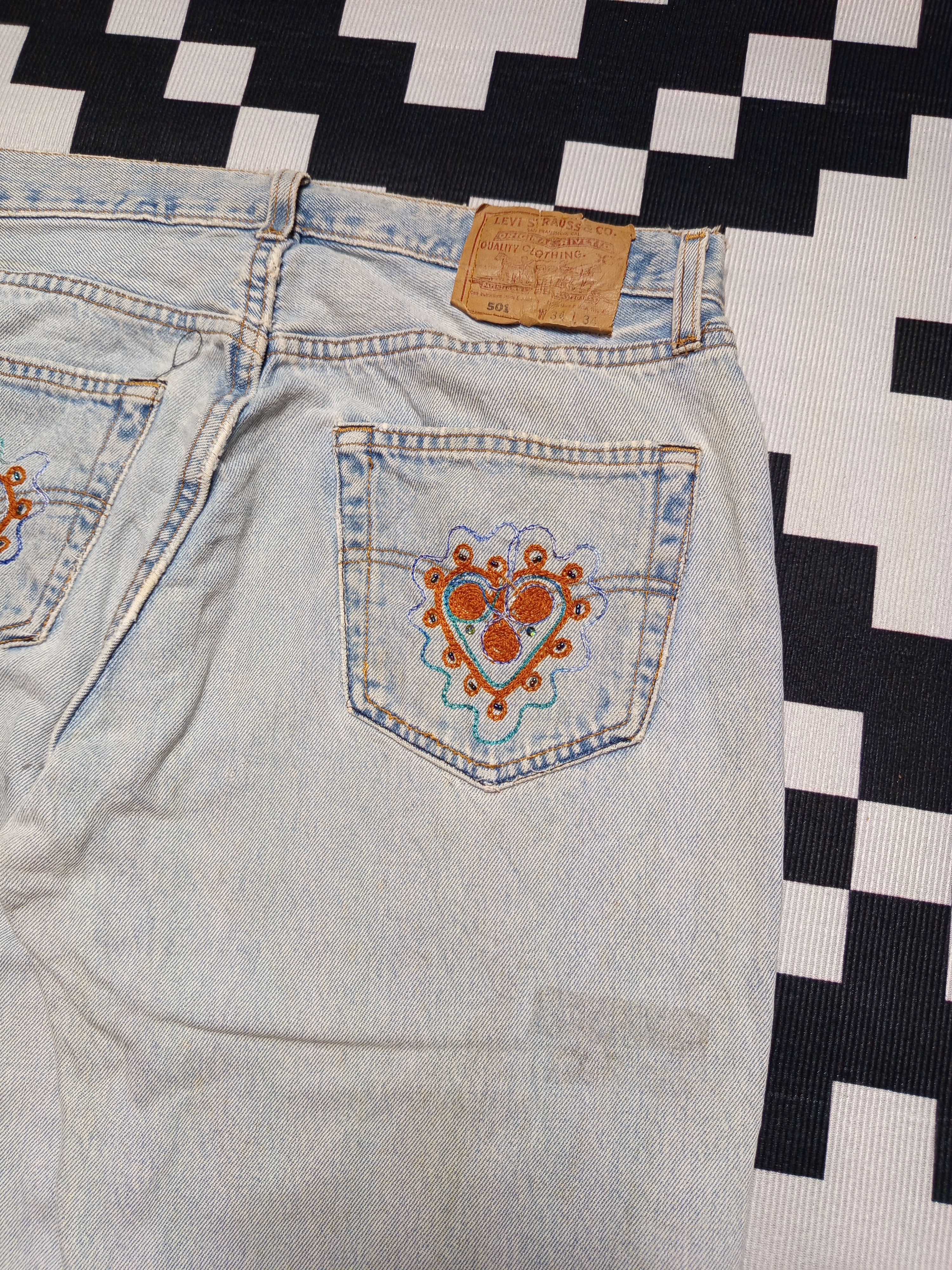 Hysteric Glamour × If Six Was Nine × Japanese Brand Vintage Levis 501 Custom Embroider Size US 32 / EU 48 - 11 Thumbnail
