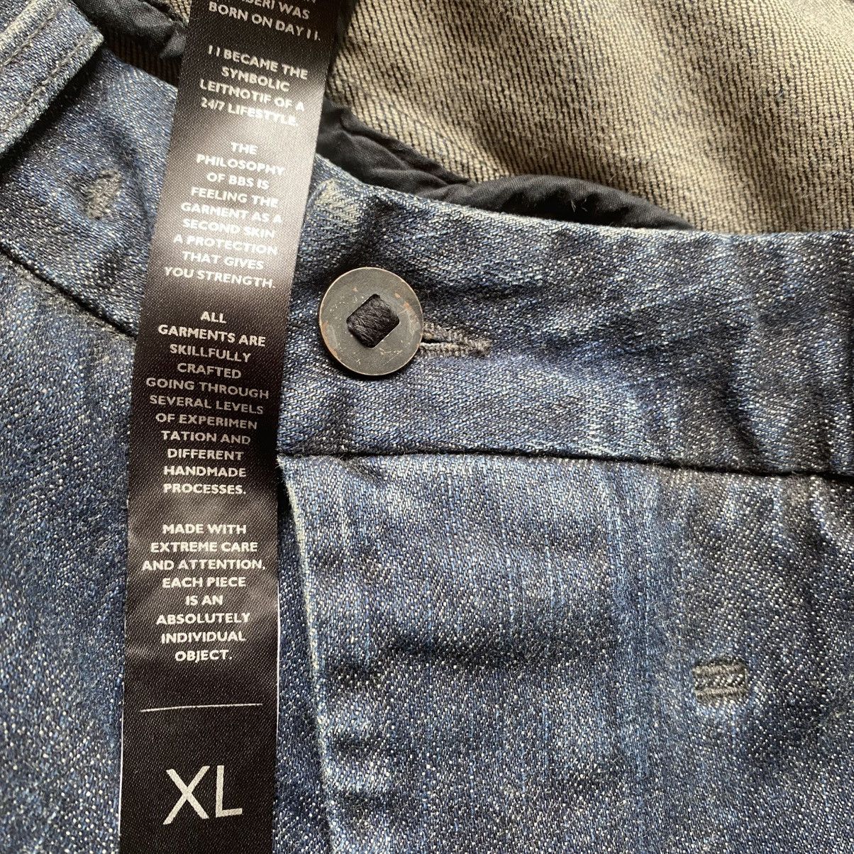 Boris Bidjan Saberi AW21 P13 Tight Fit Dirty Dark Denim Size US 34 / EU 50 - 11 Thumbnail