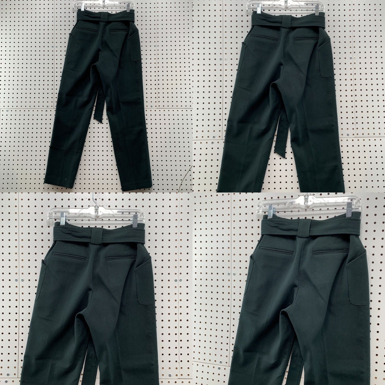 Club Monaco VINTAGE Club Monaco Tie Waist Pants Womens Size 6 Dark Green 28x29 Size 28" / US 6 / IT 42 - 8 Thumbnail