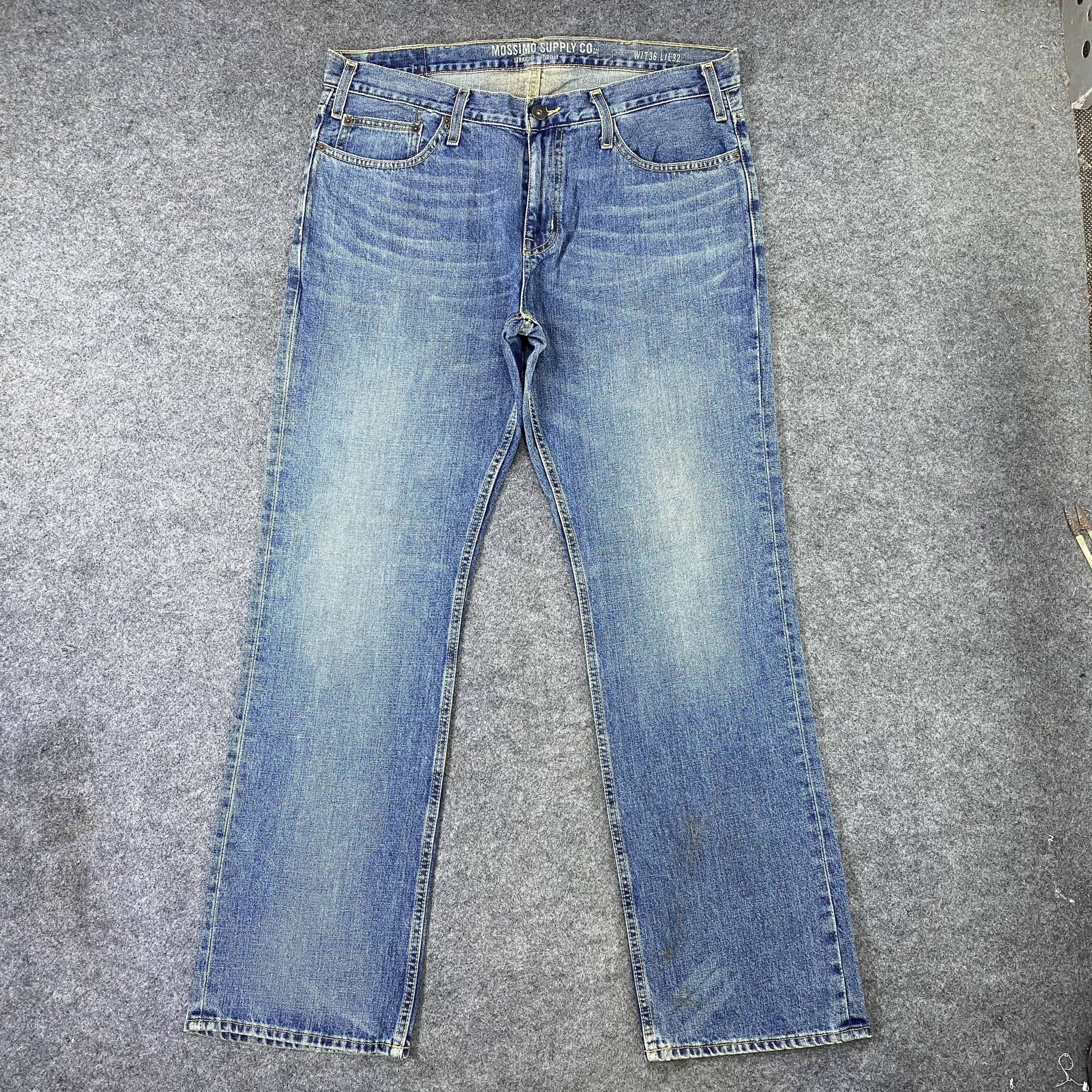 Jean × Mossimo × Vintage Vintage Mossimo Supply Straight Droit Blue Wash Jeans-J1147 Size US 39 - 1 Thumbnail