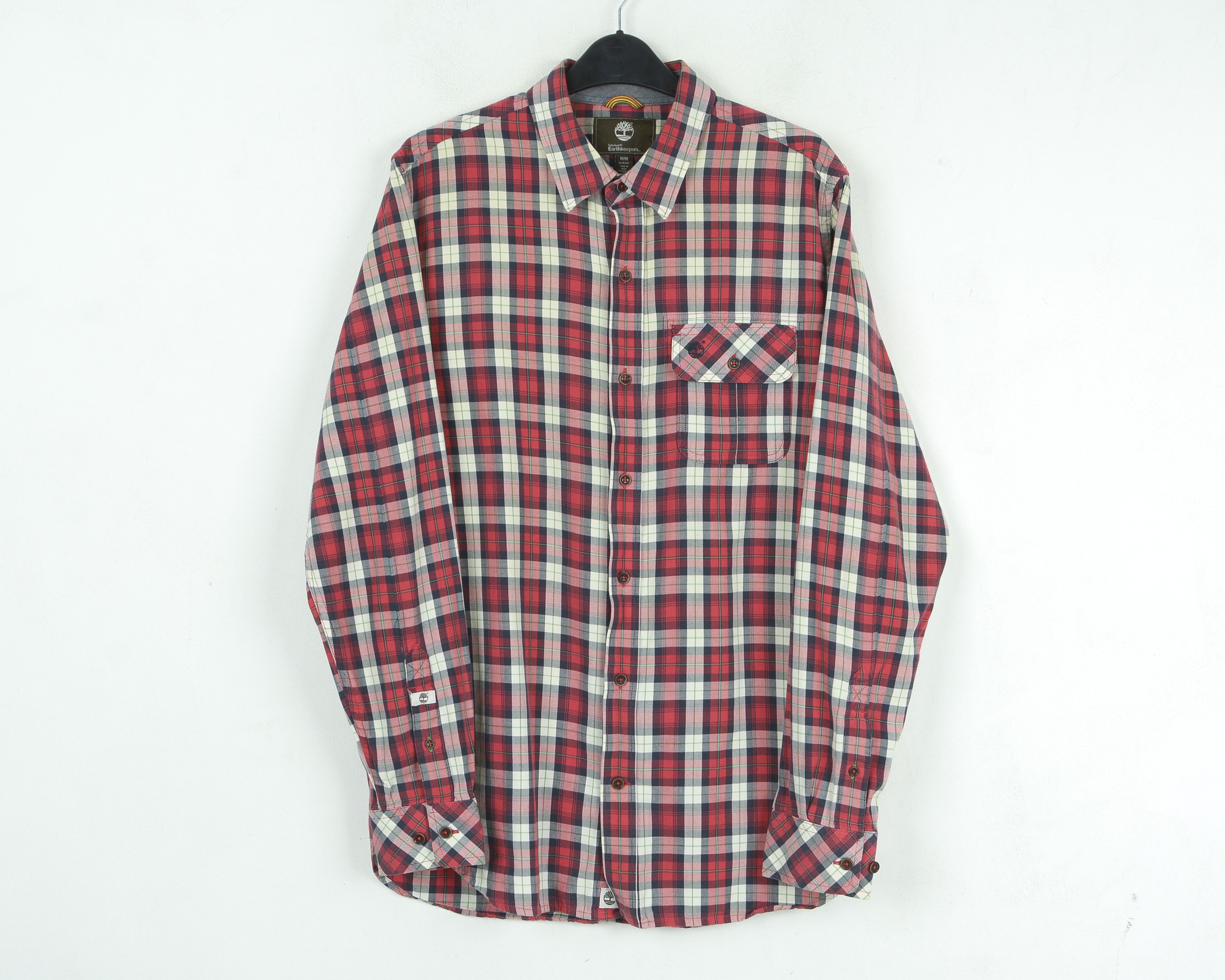 Timberland Earthkeepers M Slim Fit Shirt Check Plaid Button Up Top Size US M / EU 48-50 / 2 - 1 Thumbnail