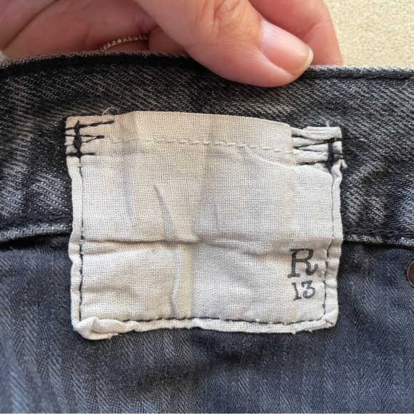 R13 R13 Black Shredded Slouch Short - 30", NWTs 🇮🇹 Size 30" / US 8 / IT 44 - 8 Thumbnail