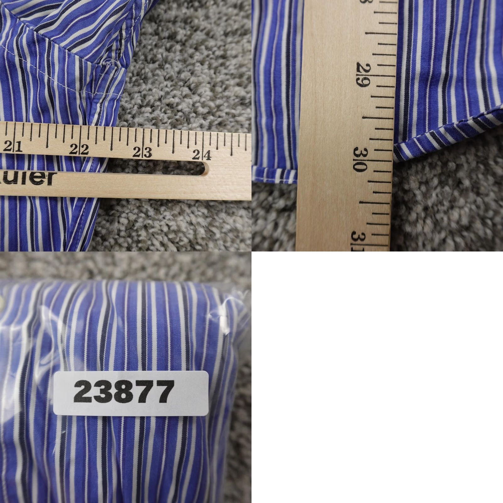 Ralph Lauren VINTAGE Ralph Lauren Shirt Mens L Blue Stripe Pony Button Up Long Sleeve Classic Top Size US L / EU 52-54 / 3 - 8 Thumbnail