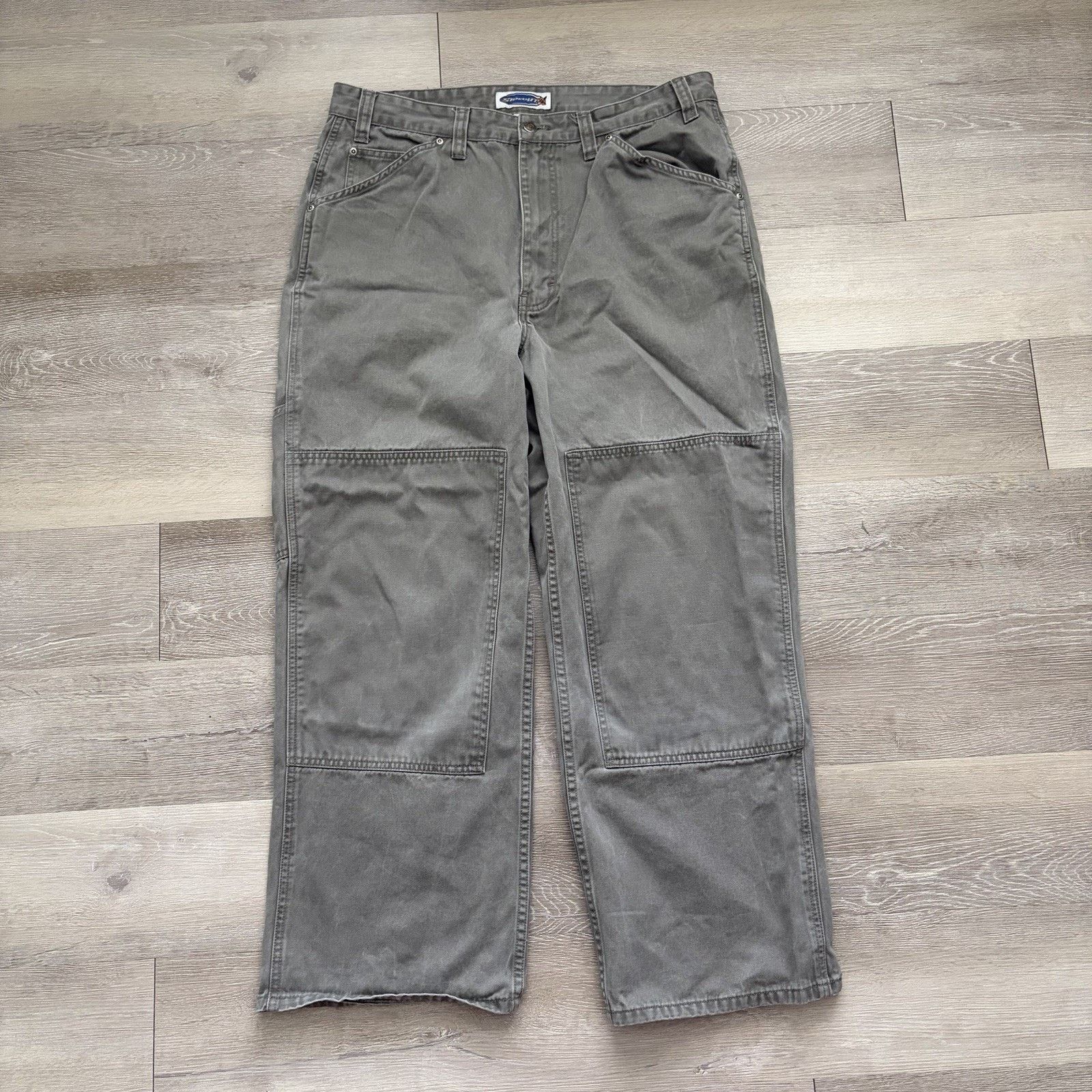 Sideout Vintage Y2K Sideout Double Knee Wide Leg Pants 36x29 Skate Size US 36 / EU 52 - 1 Thumbnail