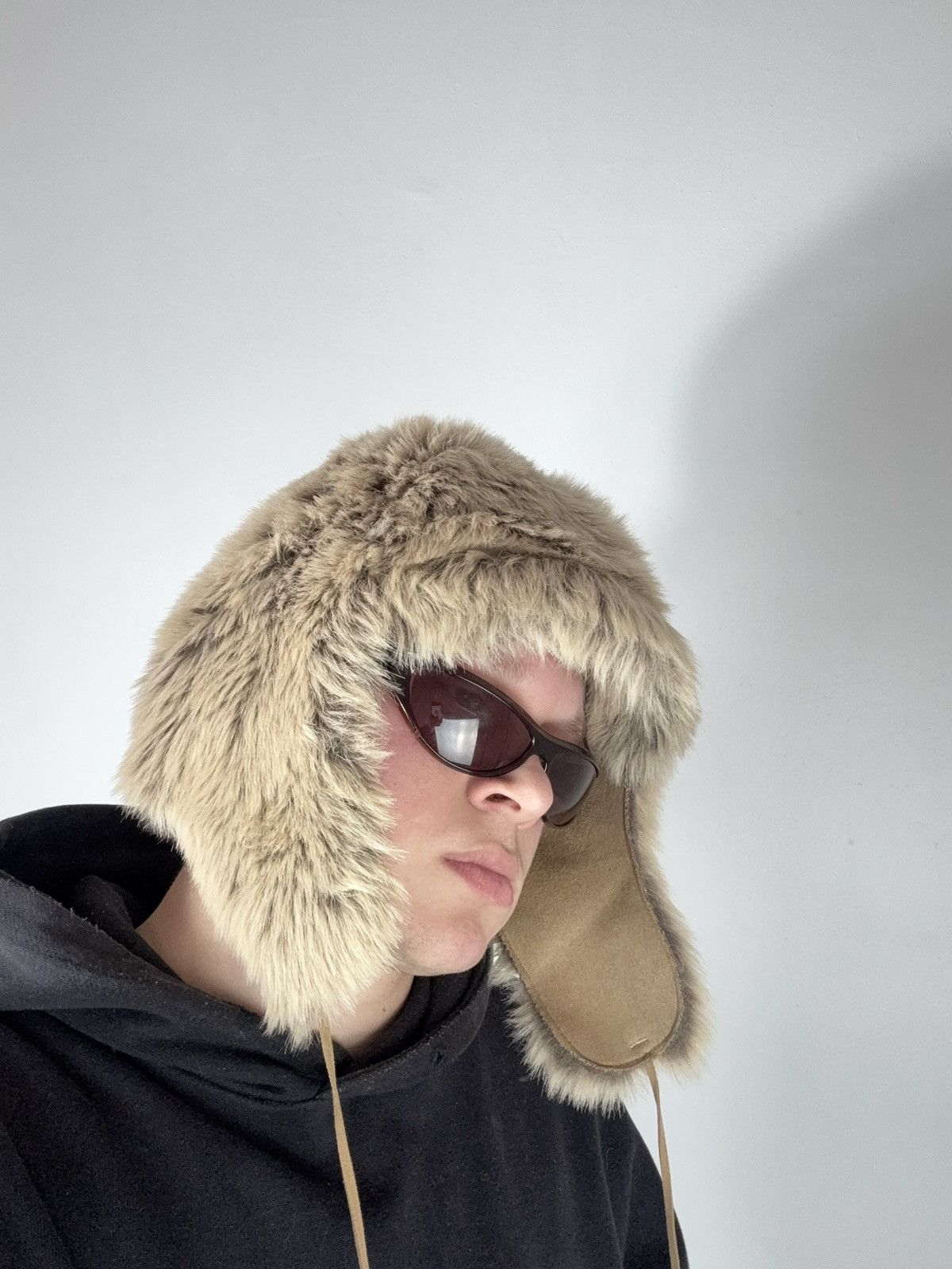 Le Grande Bleu (L.G.B.) Vintage Y2K Fuzzy Fur Ushanka Hat if six was nine LGB Style Size ONE SIZE - 14 Thumbnail