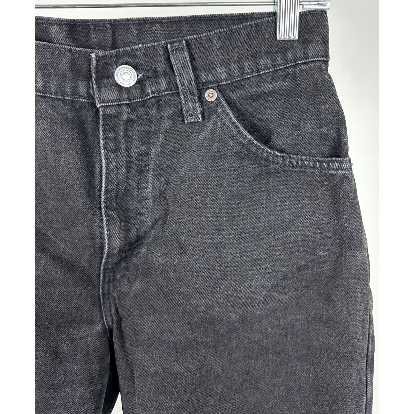 Levi's VINTAGE Levi's Jeans Womens 27x28 ACTUAL 15951 Orange Tab Black Denim Jeans Size 27" / US 4 / IT 40 - 4 Thumbnail