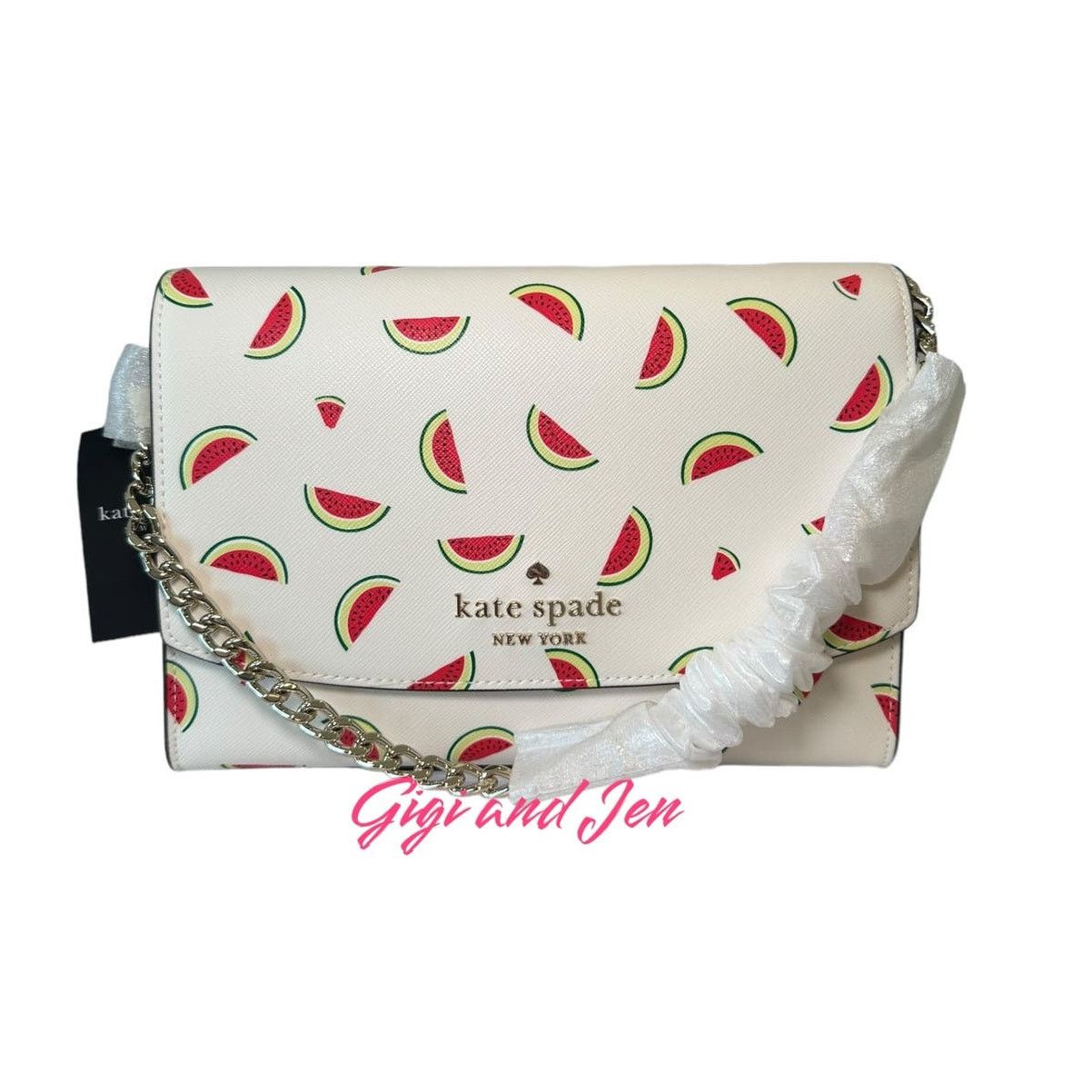 Kate Spade Kate Spade Watermelon Saffiano Convertible Crossbody Bag Size ONE SIZE - 1 Thumbnail