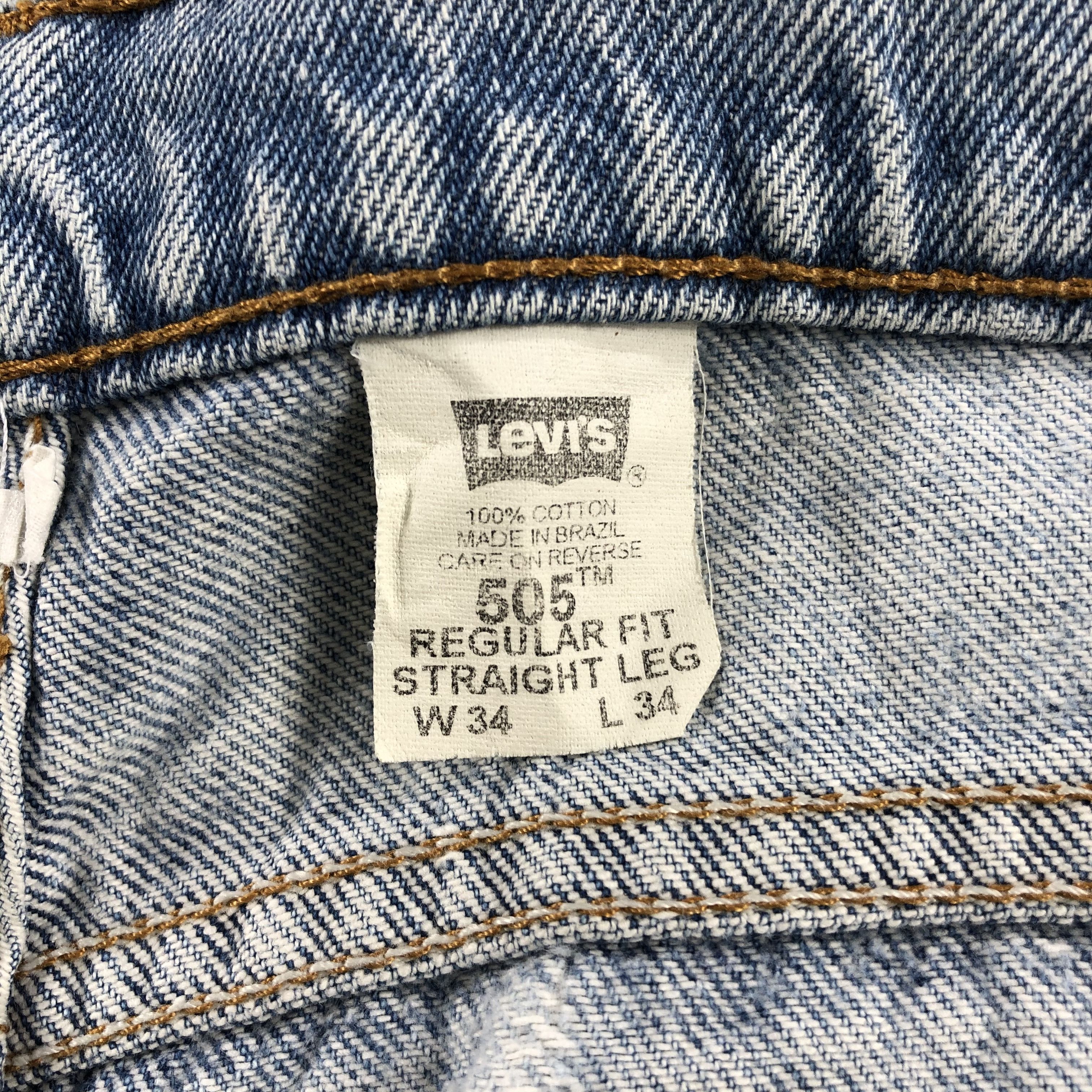 Levi's × Vintage 90s Vintage Light Wash Levis 505 Jeans-JM2662 Size US 34 / EU 50 - 18 Thumbnail