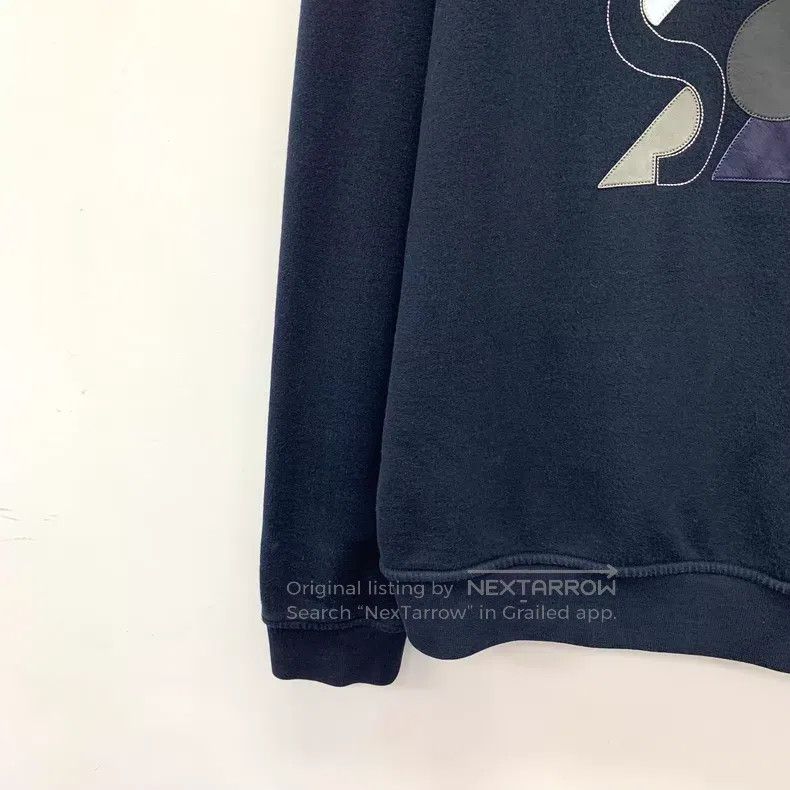 Hermes Hermes 24 Model Dark Blue Geometric Pattern Cotton Crewnec Size L / US 10 / IT 46 - 4 Thumbnail