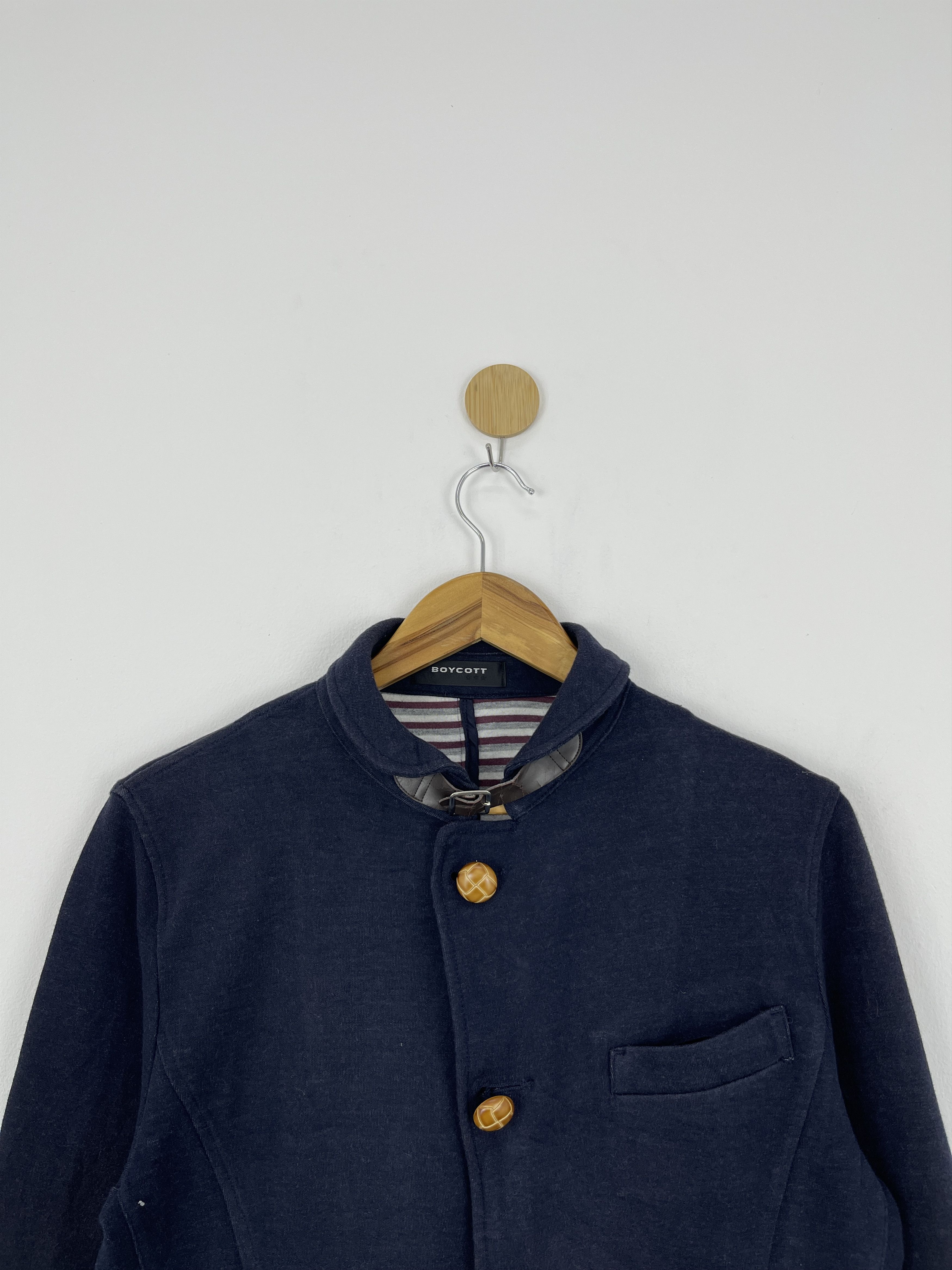 Boycott Vintage Boycott Plaid Dark Blue Button Up Jacket JA0009 Size US S / EU 44-46 / 1 - 3 Thumbnail