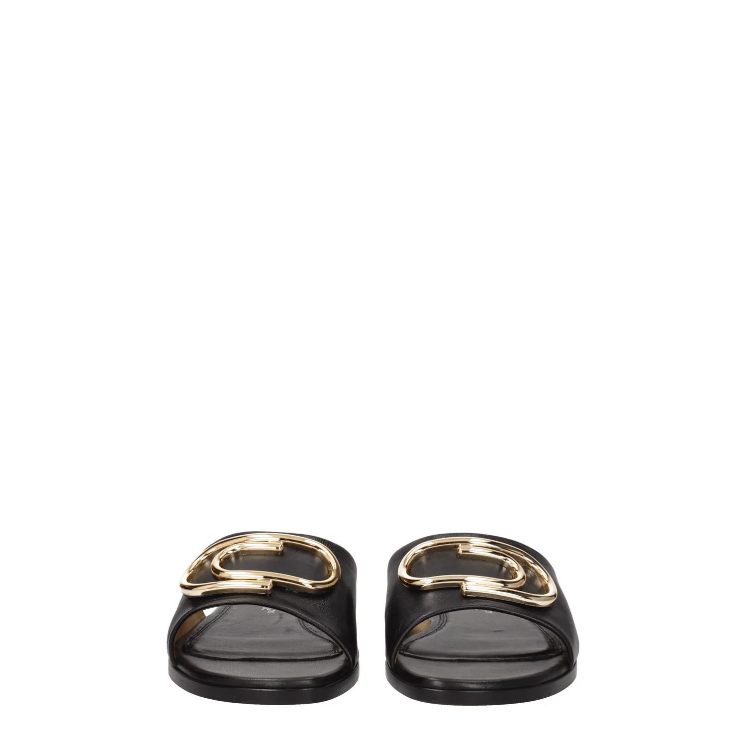 Off-White ob1o1e1124 Leather Slippers and Clogs in Black Size US 9 / IT 39 - 3 Thumbnail
