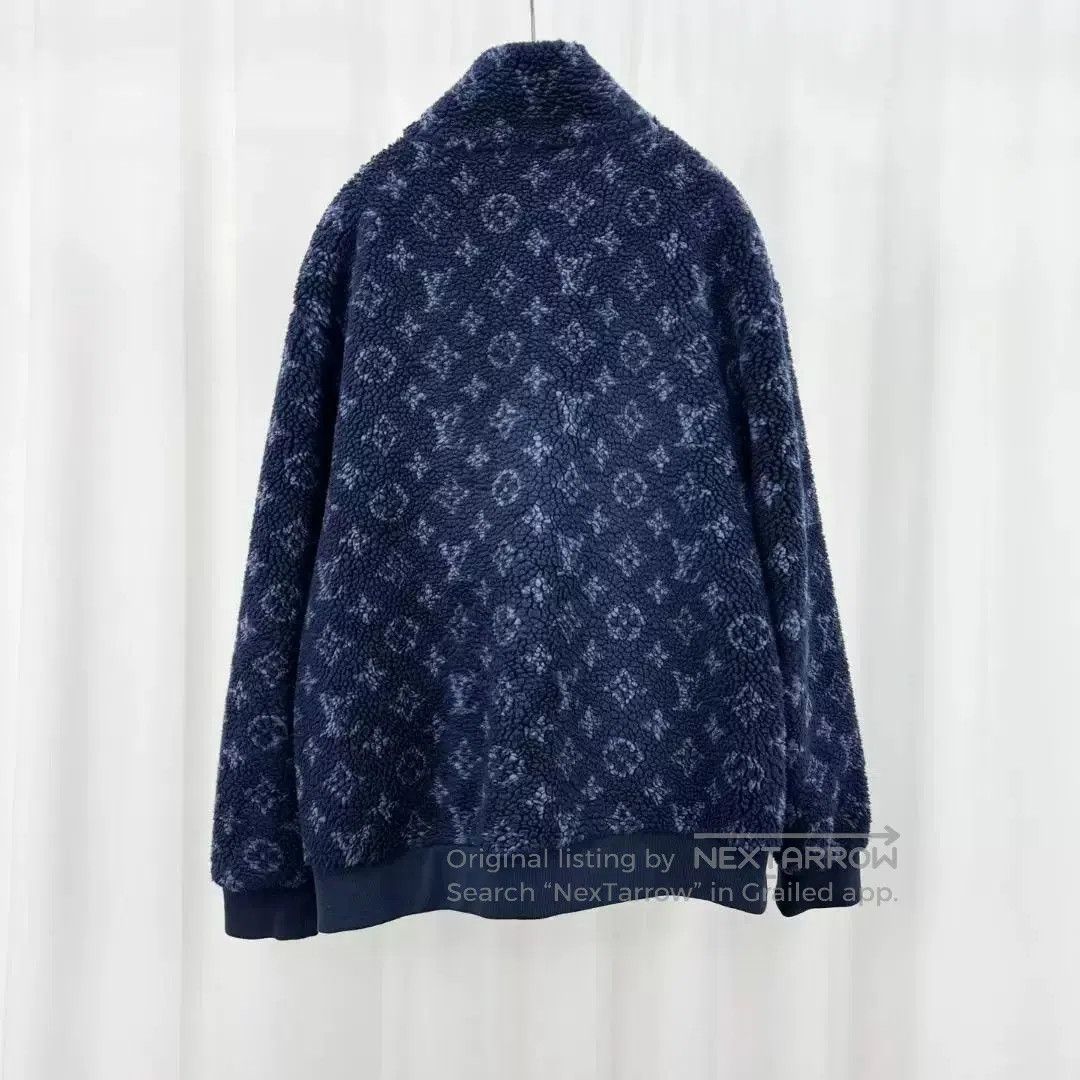 Louis Vuitton navy monogram teddy jacket by louis vuitton. Size M / US 6-8 / IT 42-44 - 2 Thumbnail