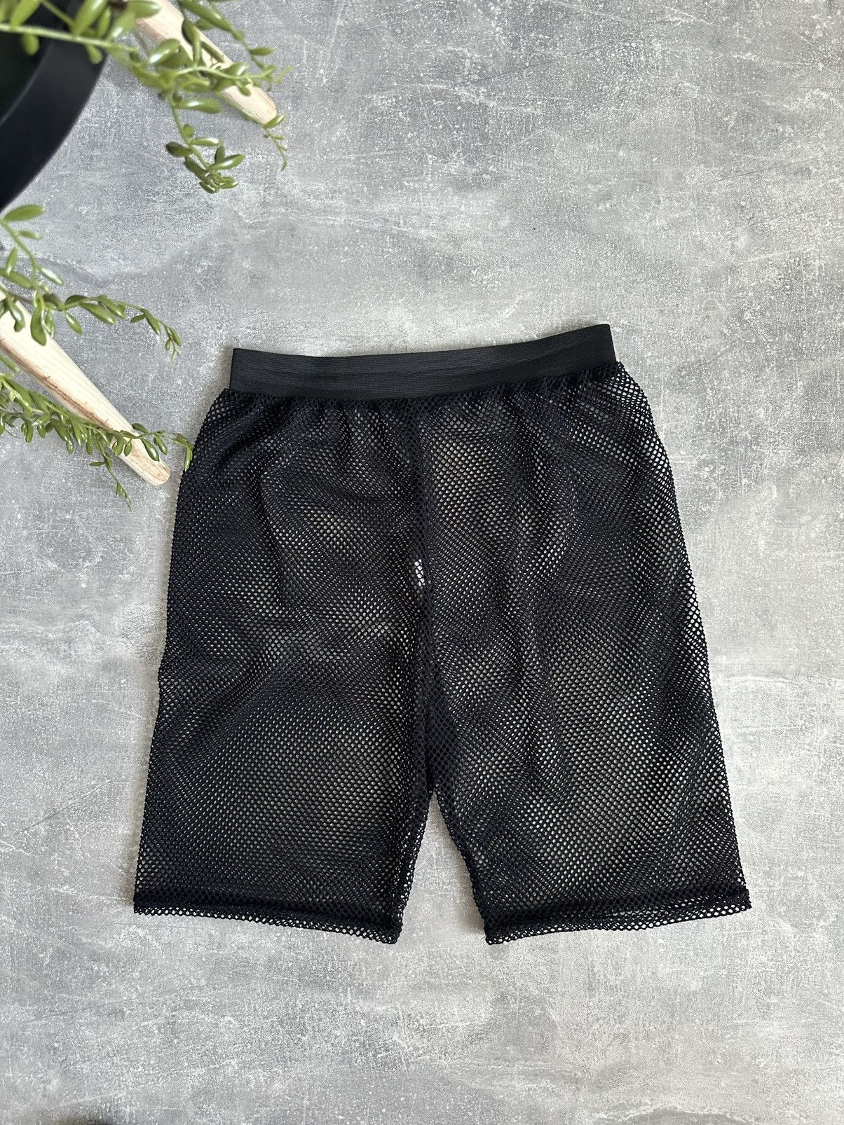 Other Men’s Mesh See-Through Shorts Black Y2K Style Size M Size US 32 / EU 48 - 4 Thumbnail