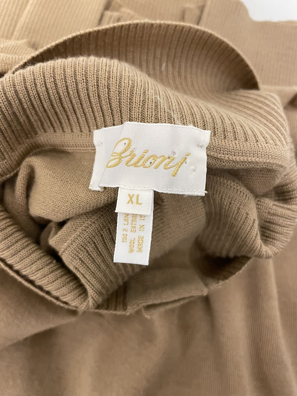 Brioni Button Placket Mock Neck Wool Sweater Size US XL / EU 56 / 4 - 10 Thumbnail