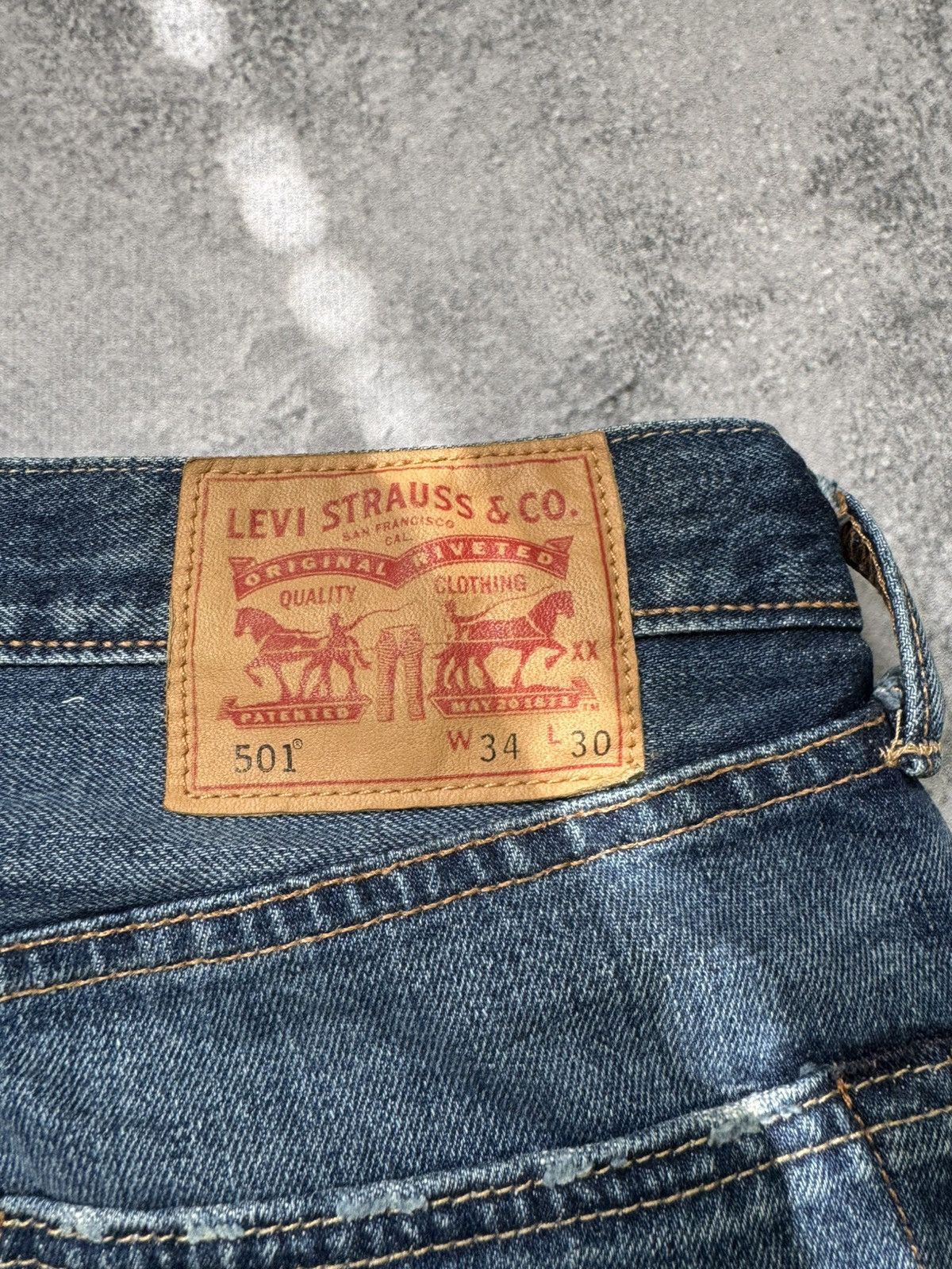 Levi's × Vintage Levis 501 Vintage Denim Jeans Size W34 L30 Size US 34 / EU 50 - 5 Thumbnail