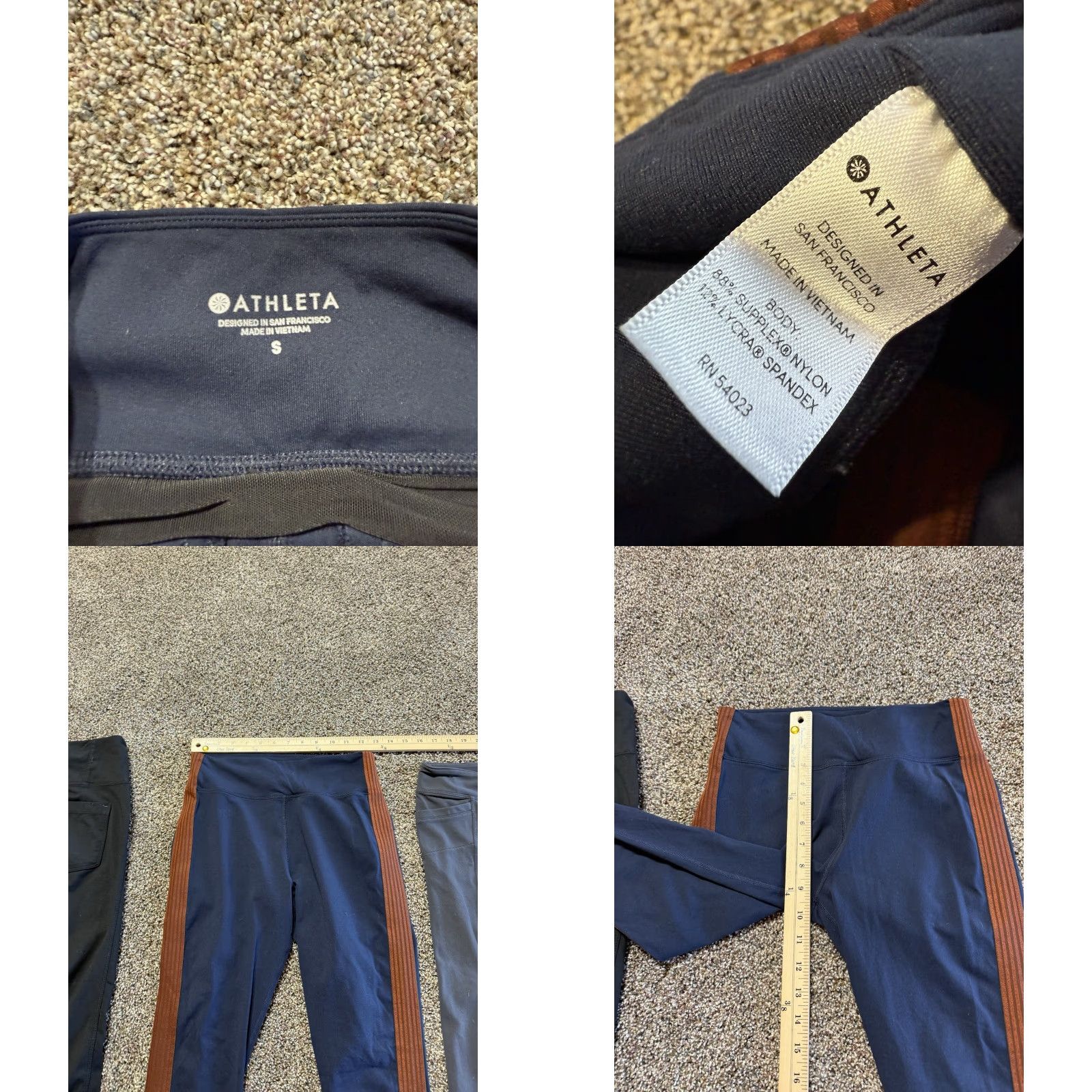 Athleta Athleta Leggings Women's Size S Multicolor Lot 3 Workout Pants 3281 Size 28" / US 6 / IT 42 - 8 Thumbnail