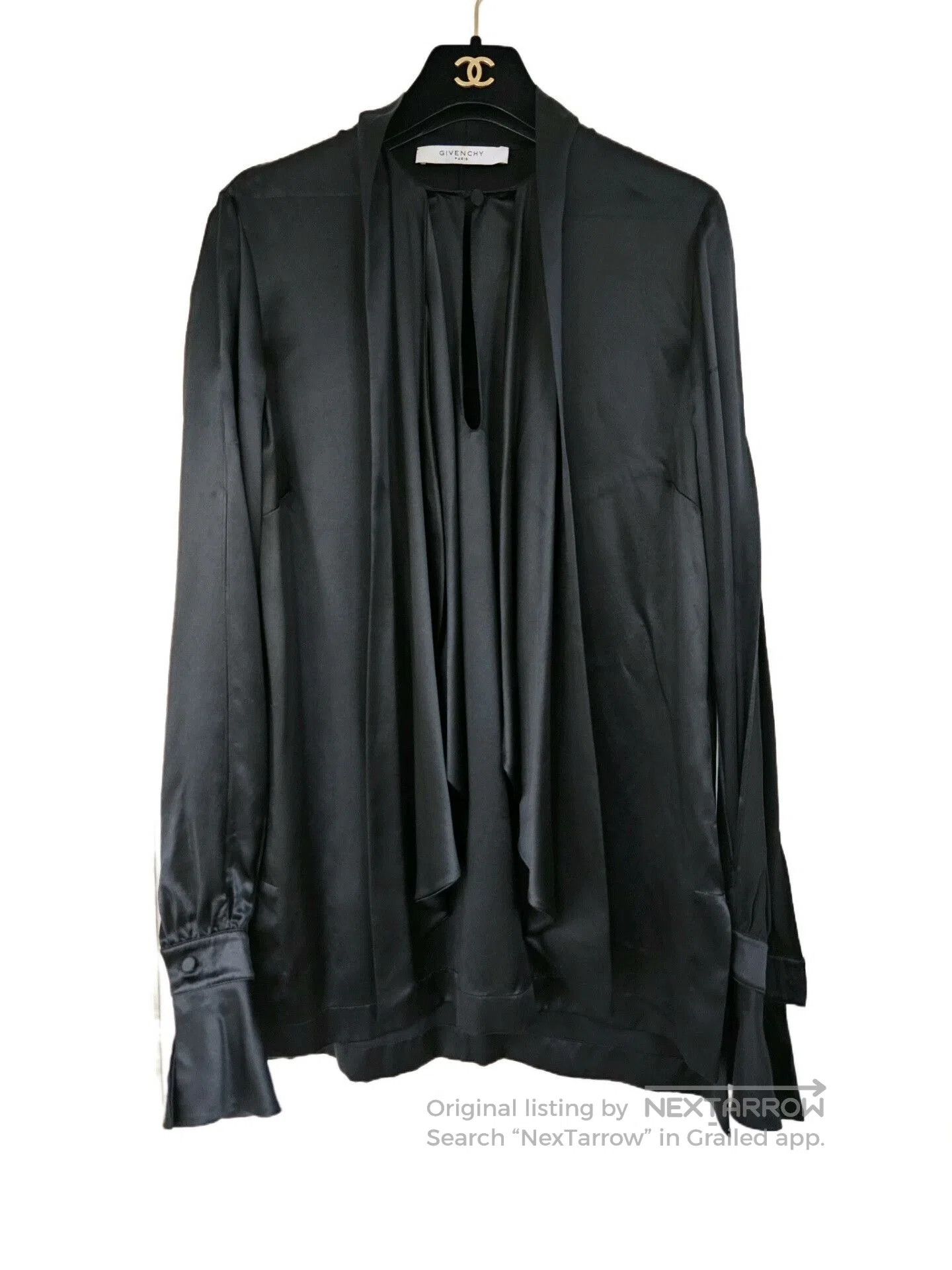 Givenchy givenchy silk satin long sleeve shirt. Size US M / EU 48-50 / 2 - 4 Thumbnail