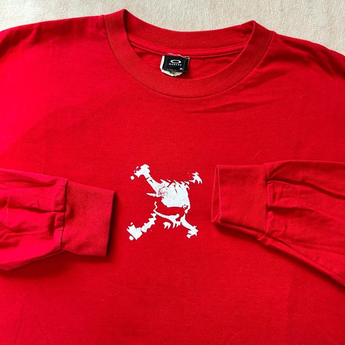 Oakley Oakley Skull Red Longsleeve Shirt Size US XL / EU 56 / 4 - 1 Thumbnail