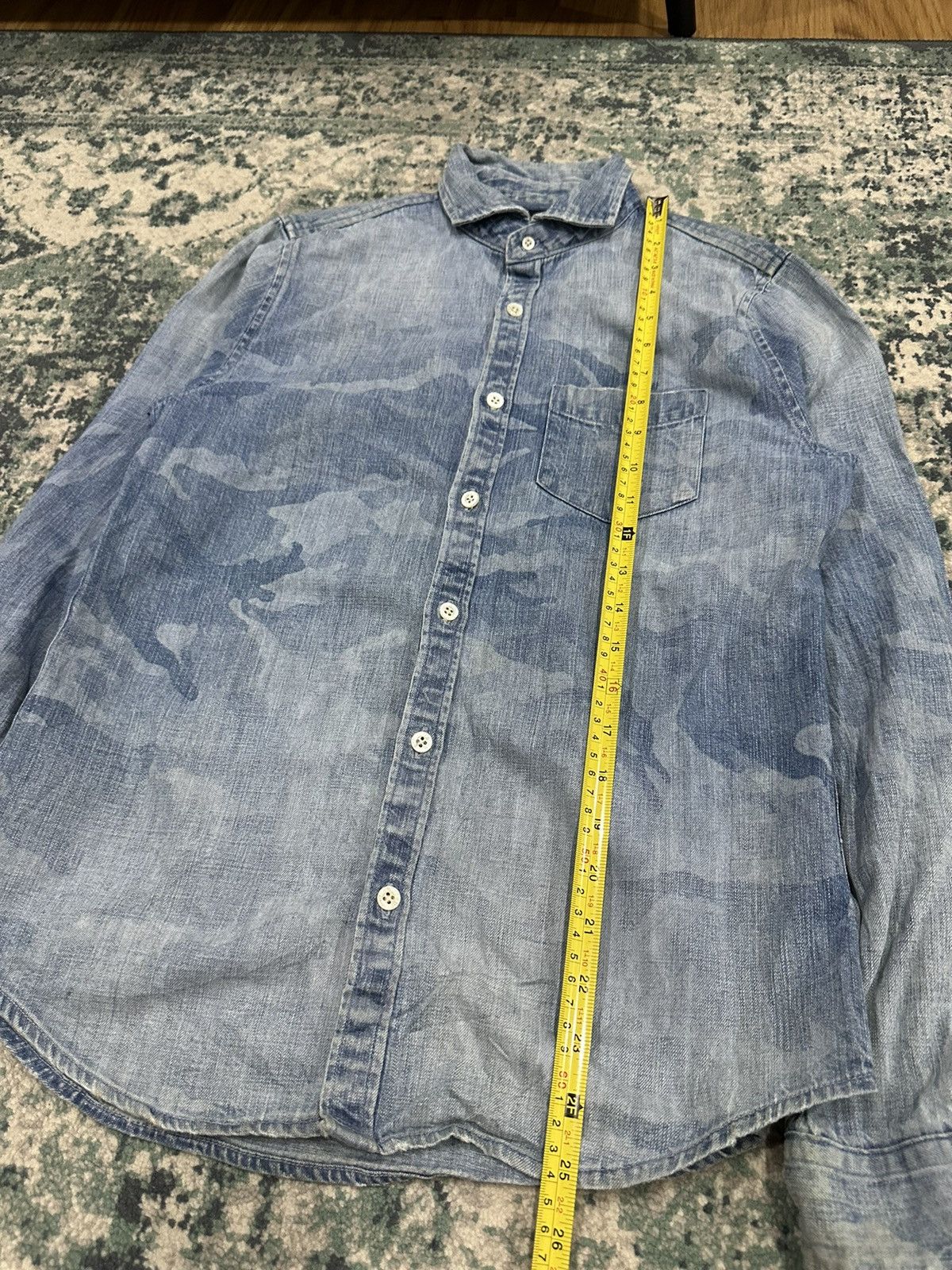 GOSTAR DE FUGA Gostar De Fuga Acid Wash Camo Button Up Shirt Size US S / EU 44-46 / 1 - 15 Thumbnail
