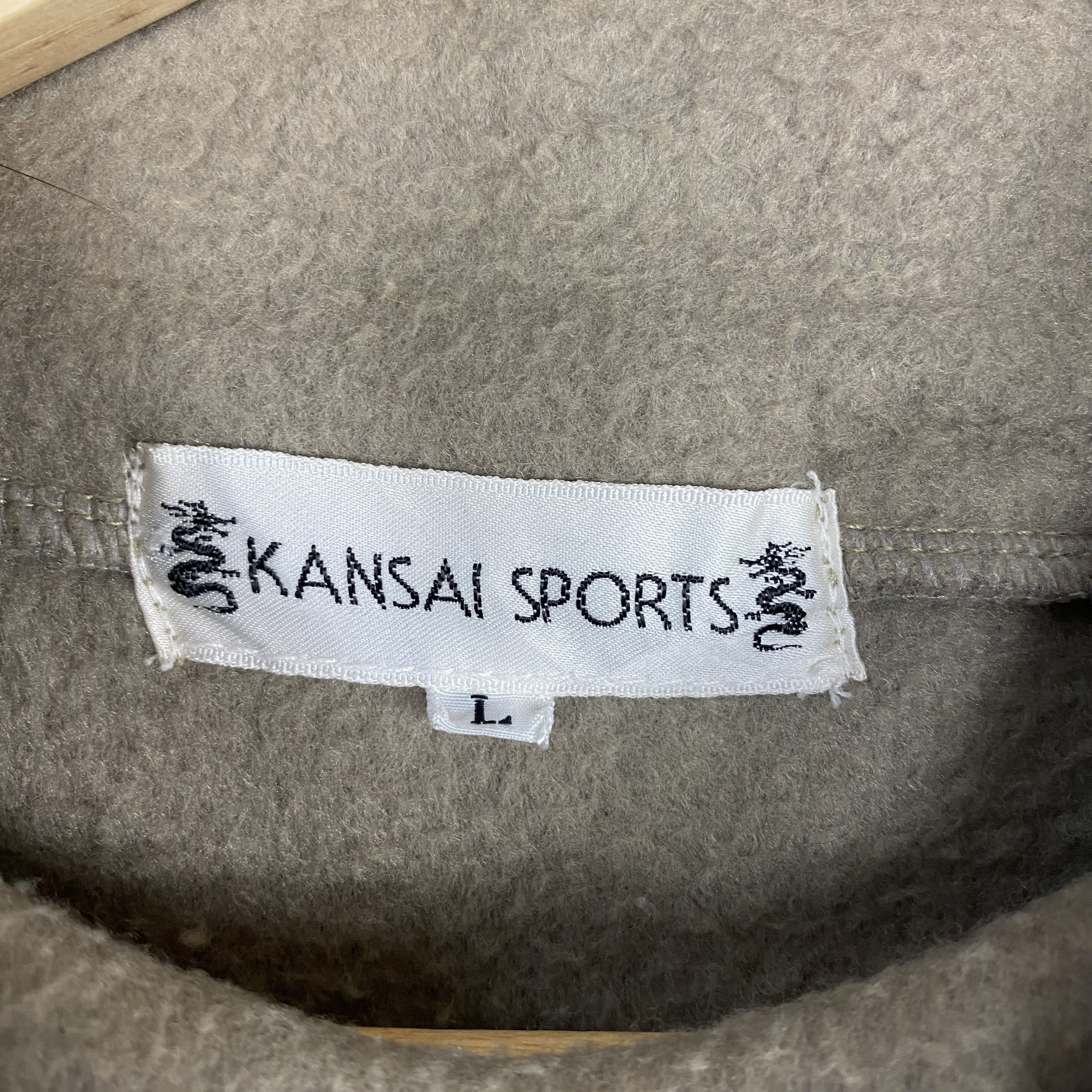 Kansai Yamamoto 💥90s KANSAI SPORT FLEECE PULLOVER SWEATER Size US L / EU 52-54 / 3 - 7 Thumbnail
