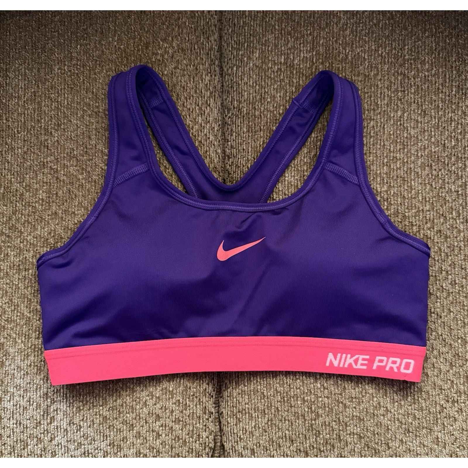 Nike Nike Pro Dri Fit Racerback Medium Support Sports Bra Size M Size M / US 6-8 / IT 42-44 - 1 Thumbnail