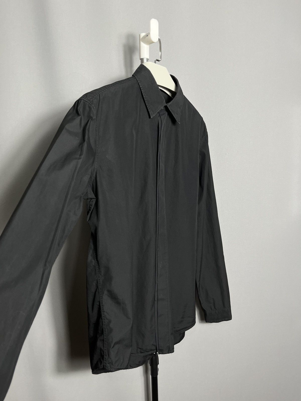Burberry × Vintage Burberry shirt classic button mens long sleeve black Italy Size US XL / EU 56 / 4 - 2 Thumbnail