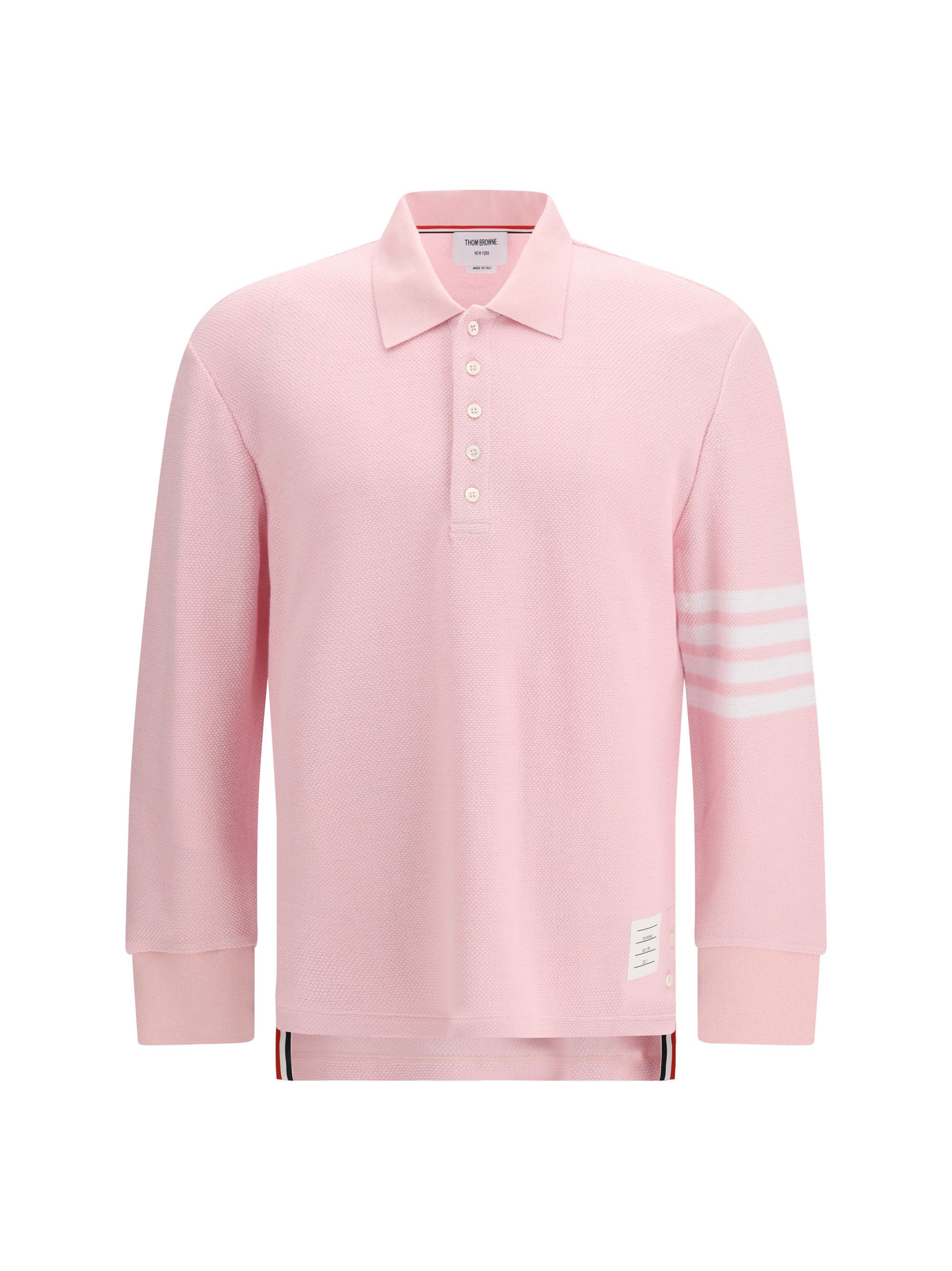 Thom Browne Piqué long-sleeve Polo Size US XXL / EU 58 / 5 - 1 Thumbnail